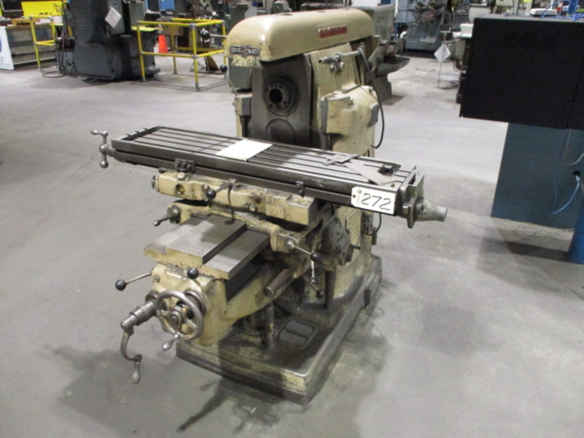 Cincinnati No.2 Horizontal Milling Machine with #50 Taper Spindle, 12'' x 53'' Table, Overarm &