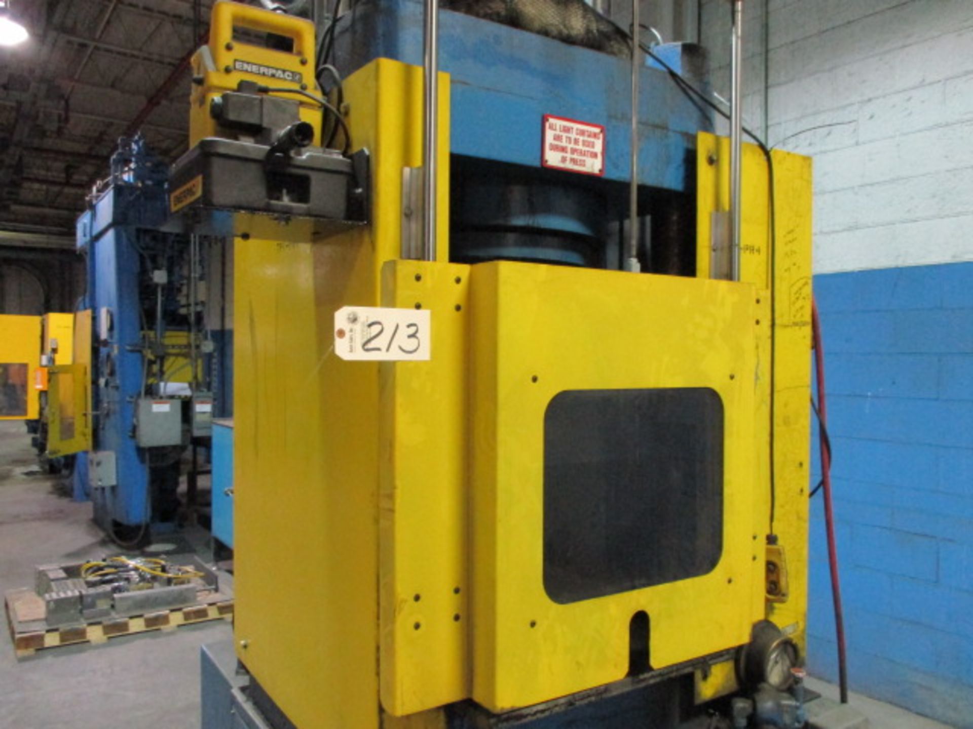 Mohr/Modern Hydraulic Corp 400 Ton Compaction Press with Feed Table, Tooling - Image 2 of 7