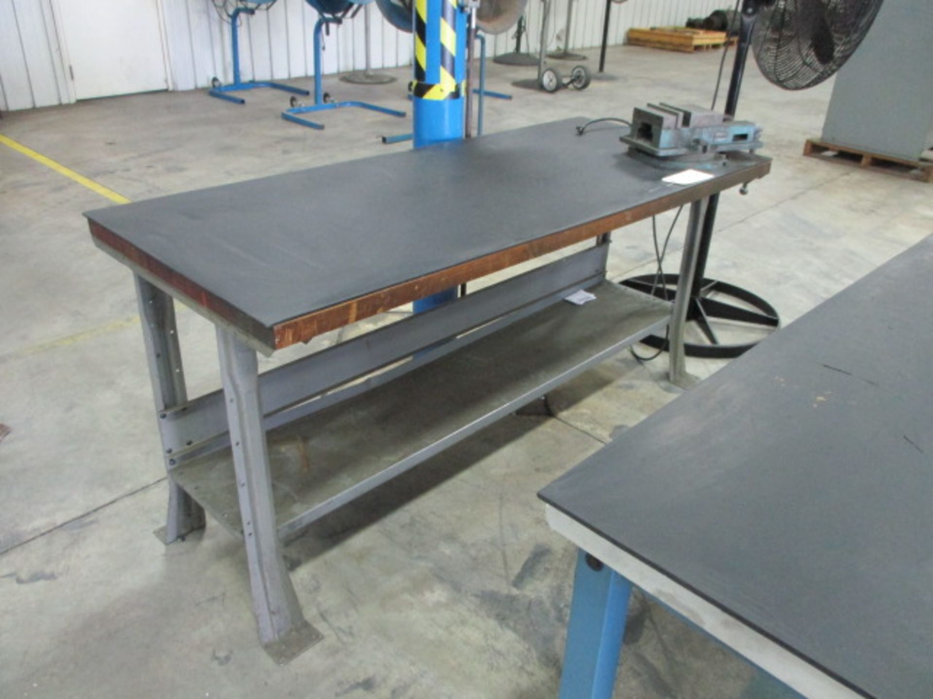 Workbench with Vise