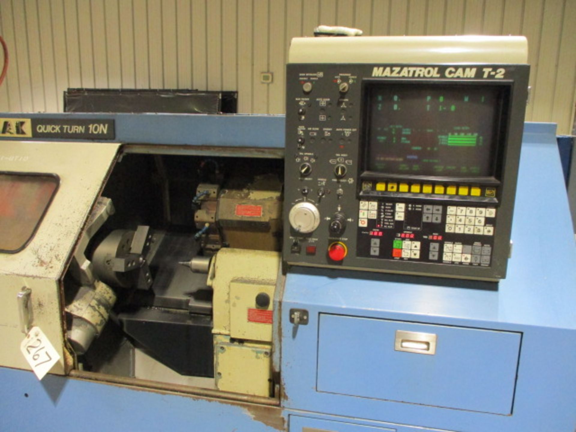 Mazak QT10N CNC Turning Center with 8'' 3-Jaw Chuck, Mazak CNC Control, sn:63300 - Image 4 of 7