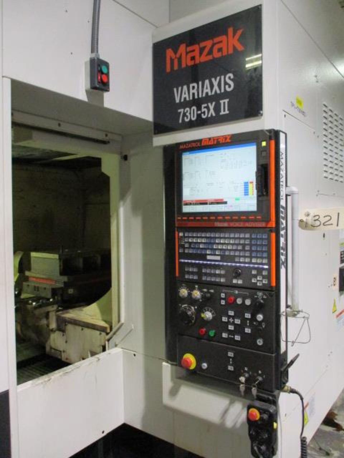 Mazak Variaxis 730-5X II 5-Axis CNC Vertical Machining Center with 20'' 2-Axis Rotary Trunnion, - Image 2 of 8