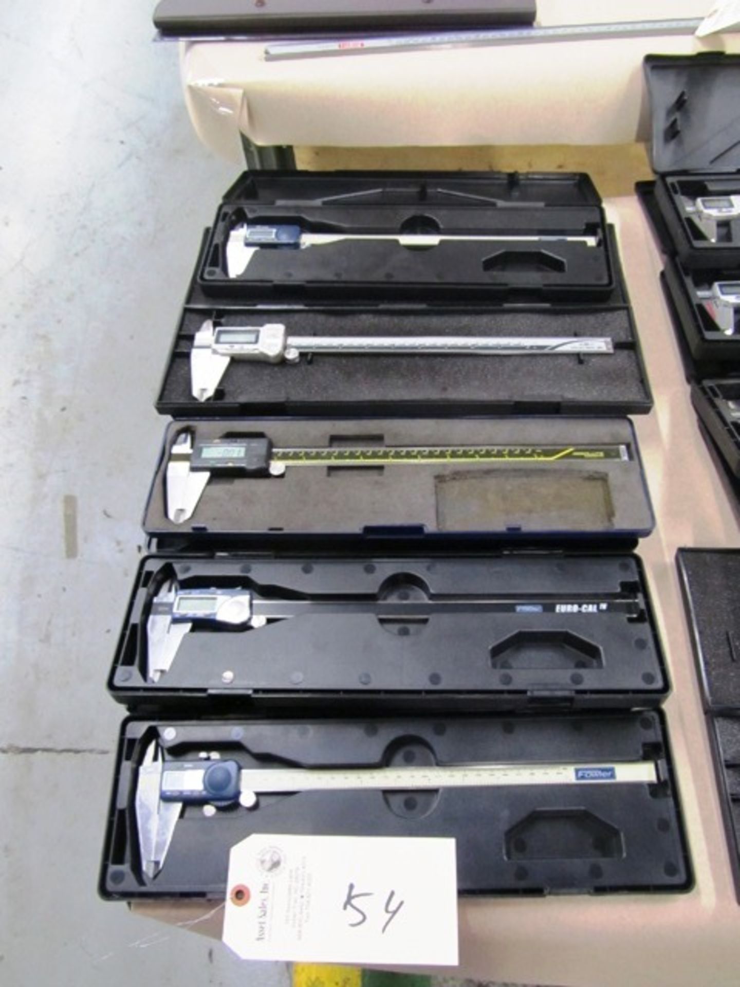 (5) Assorted 12'' Digital Calipers