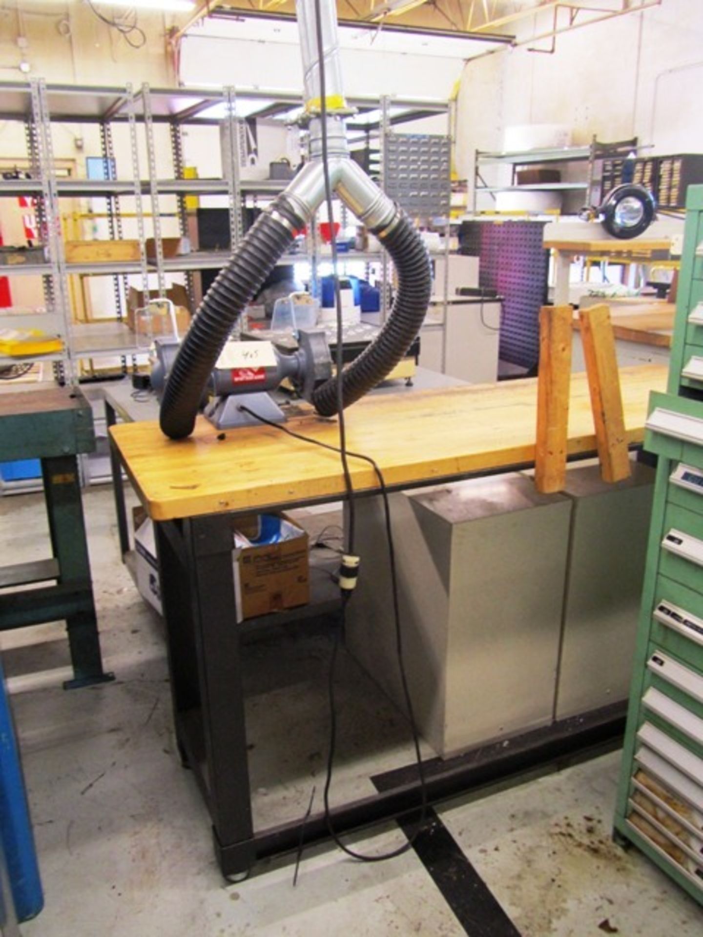 Baldor Double End Grinder with Workbench