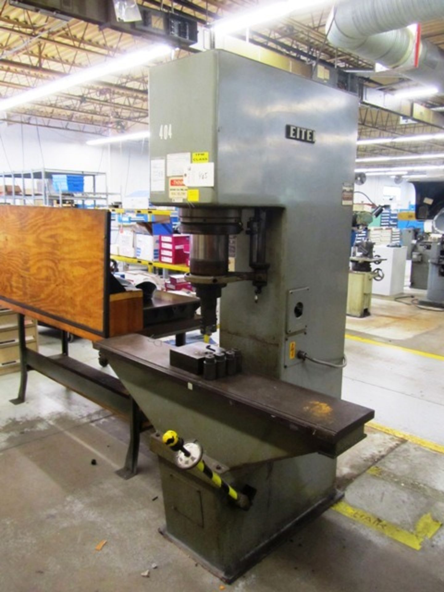 Eitel RP-40 40 Ton Hydraulic Straightening Press with 11'' x 55'' Table, 34'' Daylight, sn:25087
