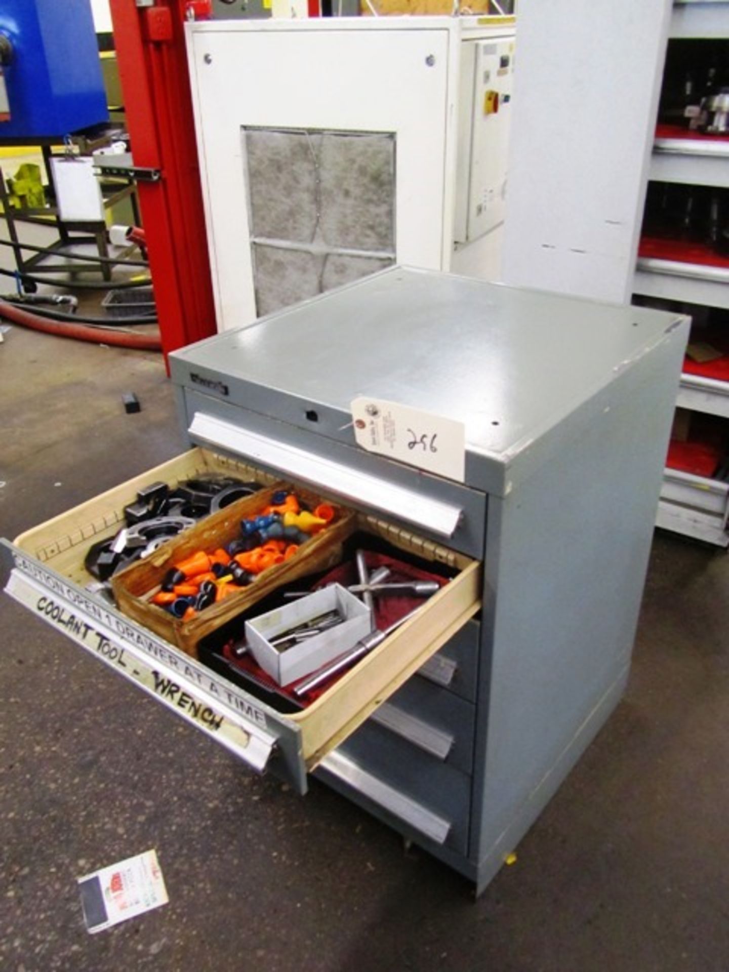 Kennedy 5 Drawer Tool Cabinet with Grinder Tooling *Lot Begins to Close at 3:45*