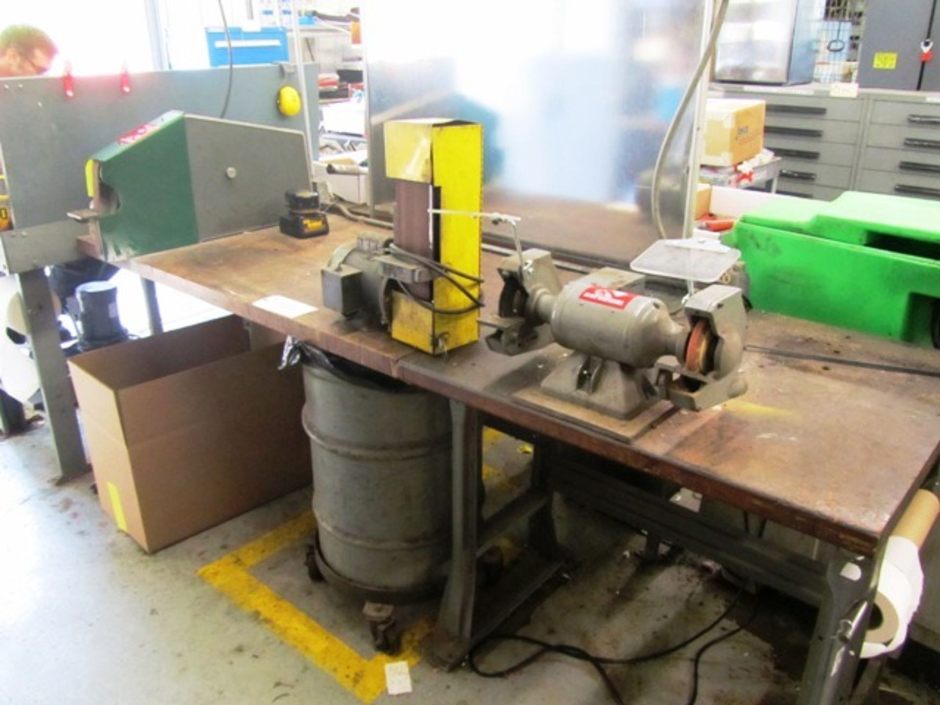 2'' x 4'' Belt Sanders & (1) Double End Bench Grinder with Bench