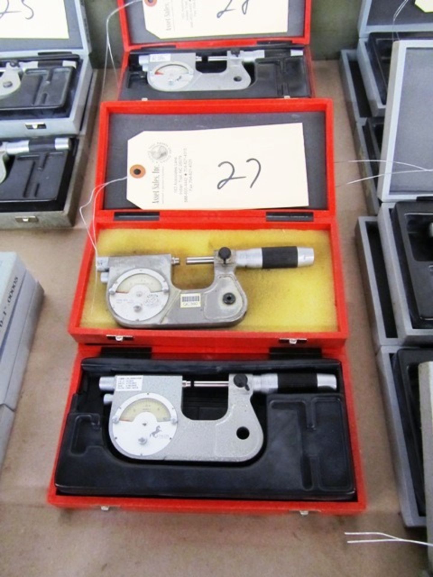 (2) Etalon Micrometers