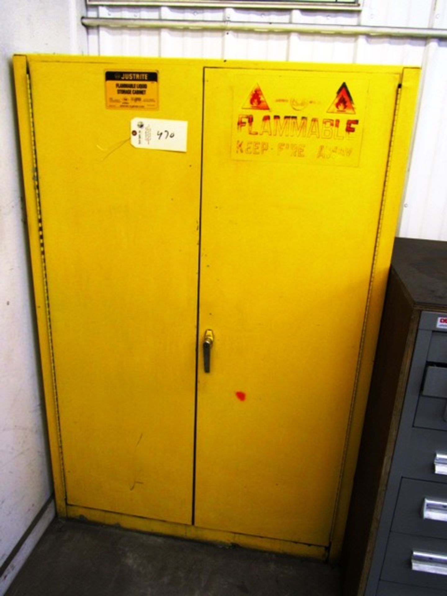 Justrite 2 Door Flammable Paint Cabinet