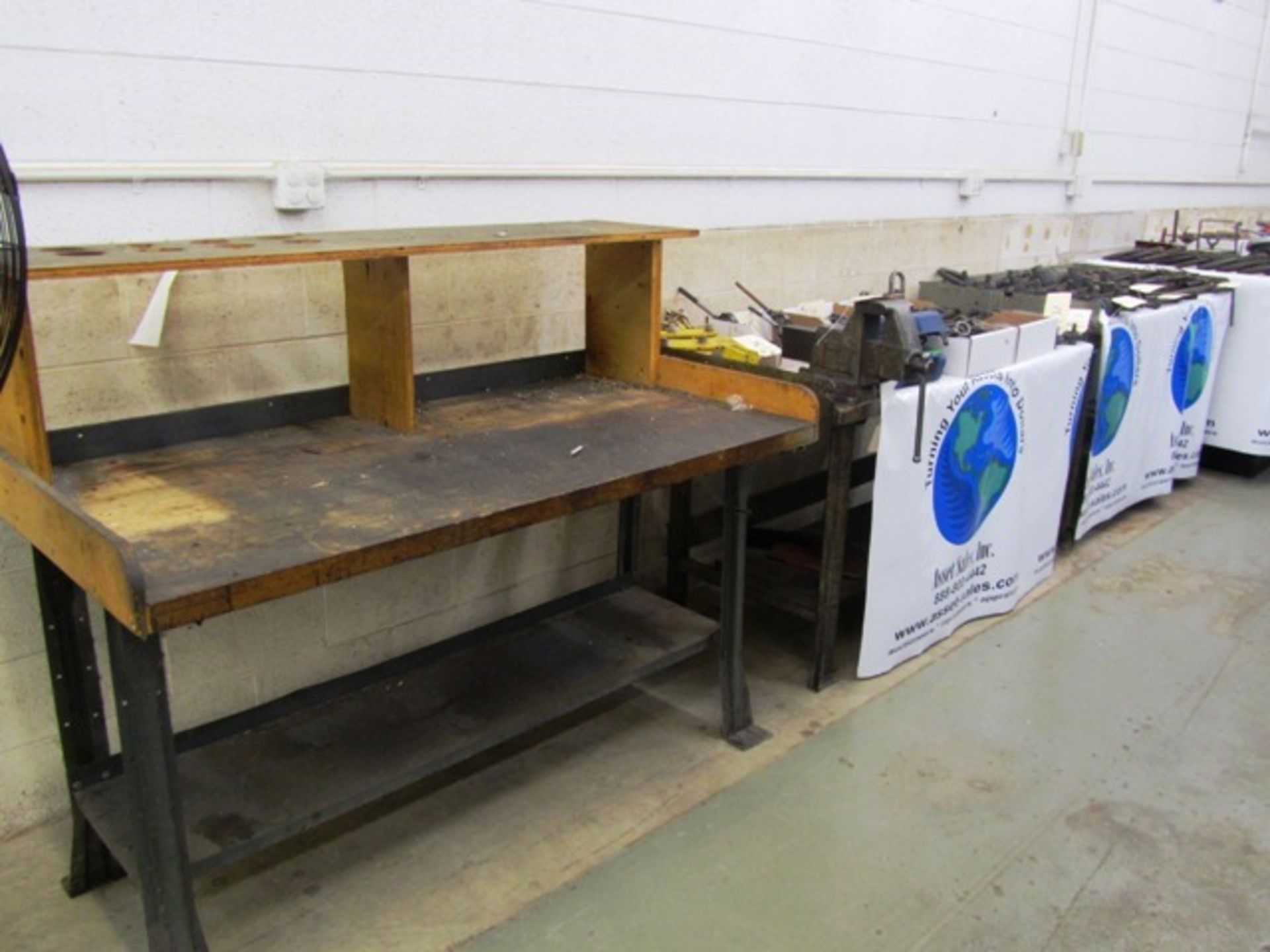 (2) Workbenches (1) with Vise