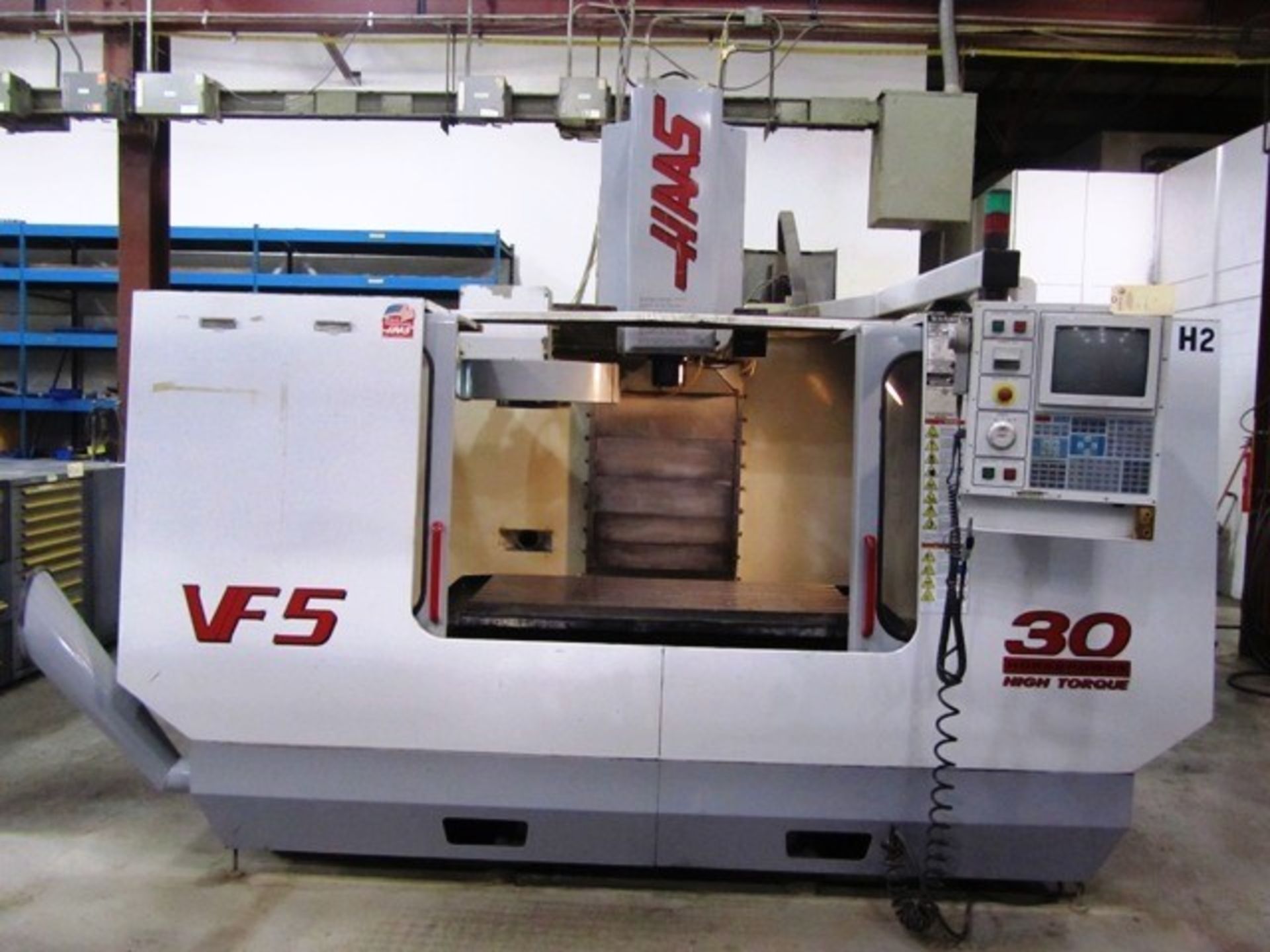 Haas VF5 CNC 4-Axis Vertical Machining Center with 64" x 28" Table, 50"-X, 26"-Y, 25"-Z-Axis - Image 3 of 3