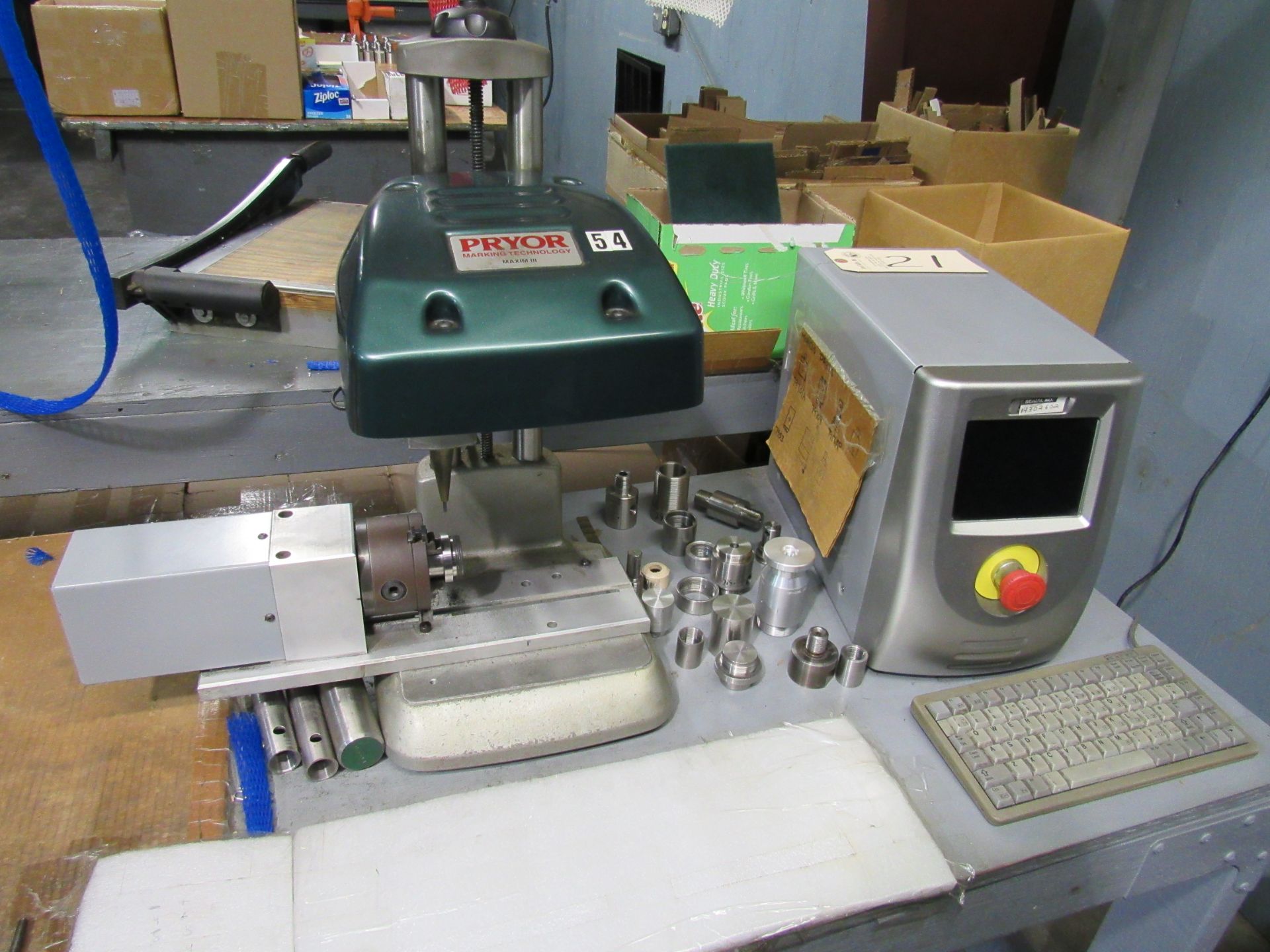 Pryor Maxim 3 4-Axis Programmable Parts Marker, sn:19302602