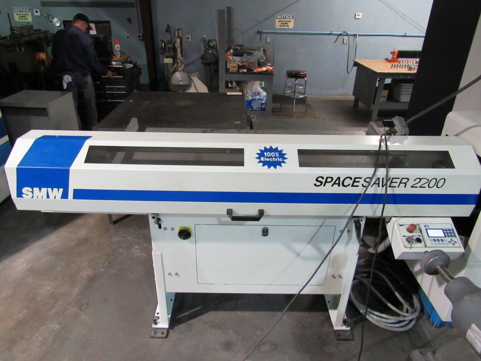 Space Saver 2200 Magazine Barfeeder with CNC Controls (connected to Multiplex)