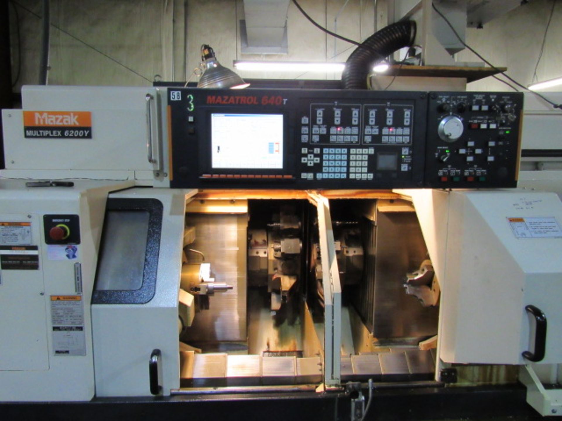 Mazak Multiplex 6200Y 6-Axis Turning Center with Y-Axis, (2) 8'' Hydraulic Power Chucks, (2) Turrets - Image 2 of 8