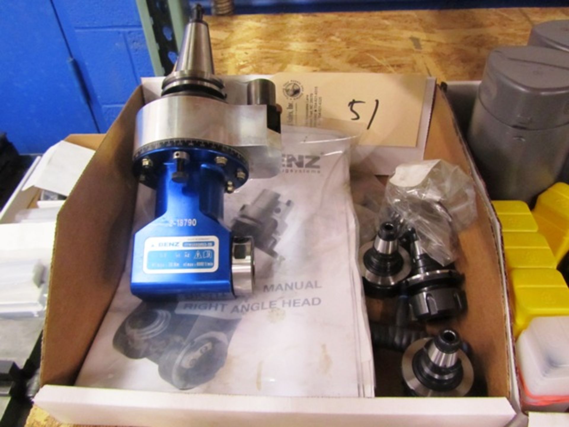 Benz Manual 40 Taper Right Angle Head with Adaptors