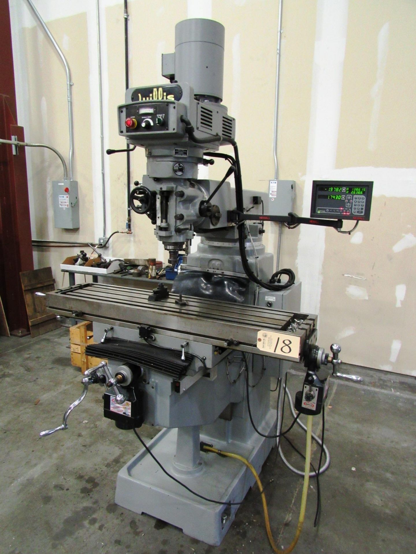 Willis Model 1250II-FV Variable Speed Knee Mill with 9'' x 48'' Table, Dual Servo Feeds, Variable