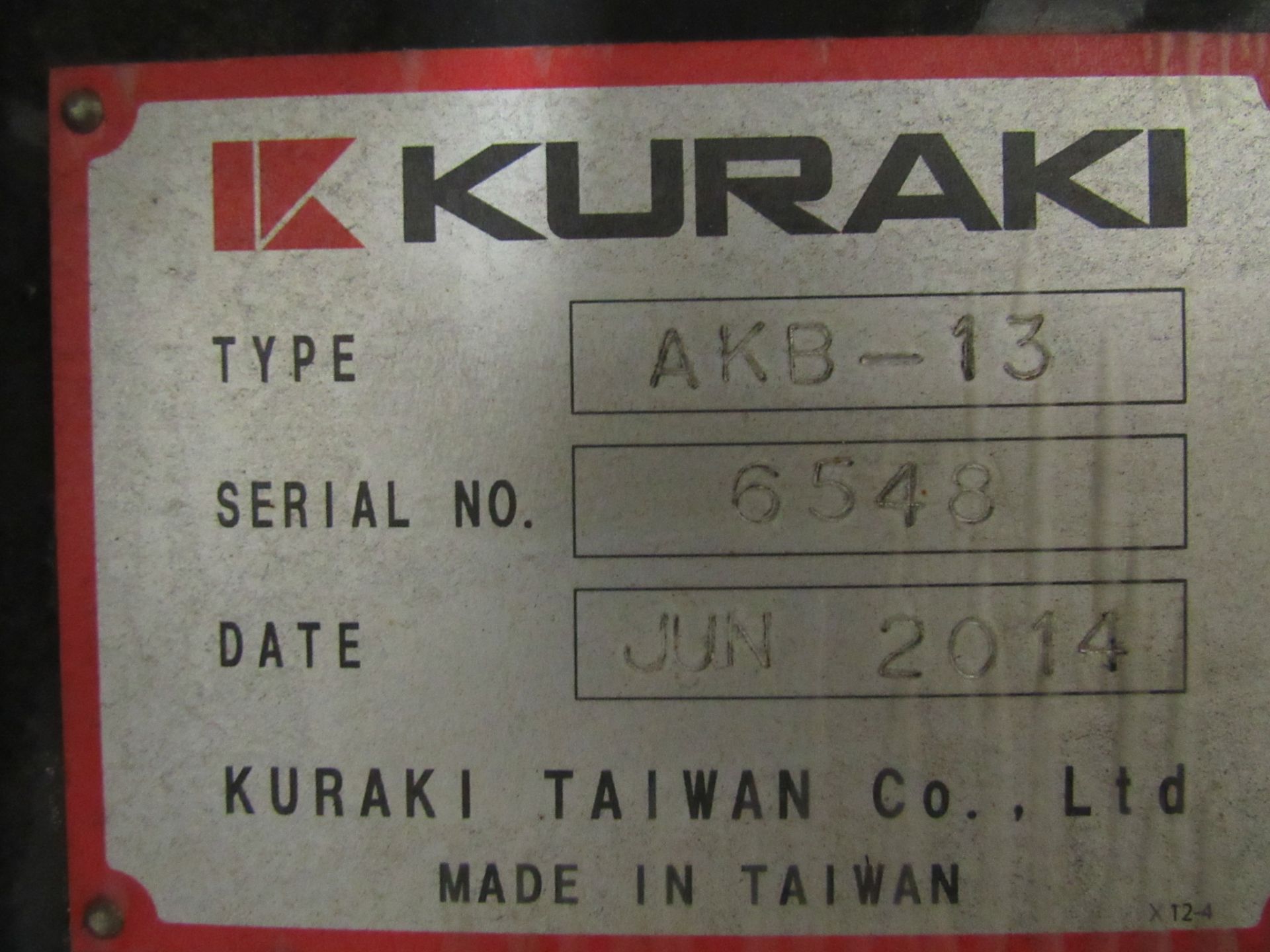 Kuraki AKB-13 4-Axis CNC Table Type Horizontal Boring Mill - Image 11 of 11