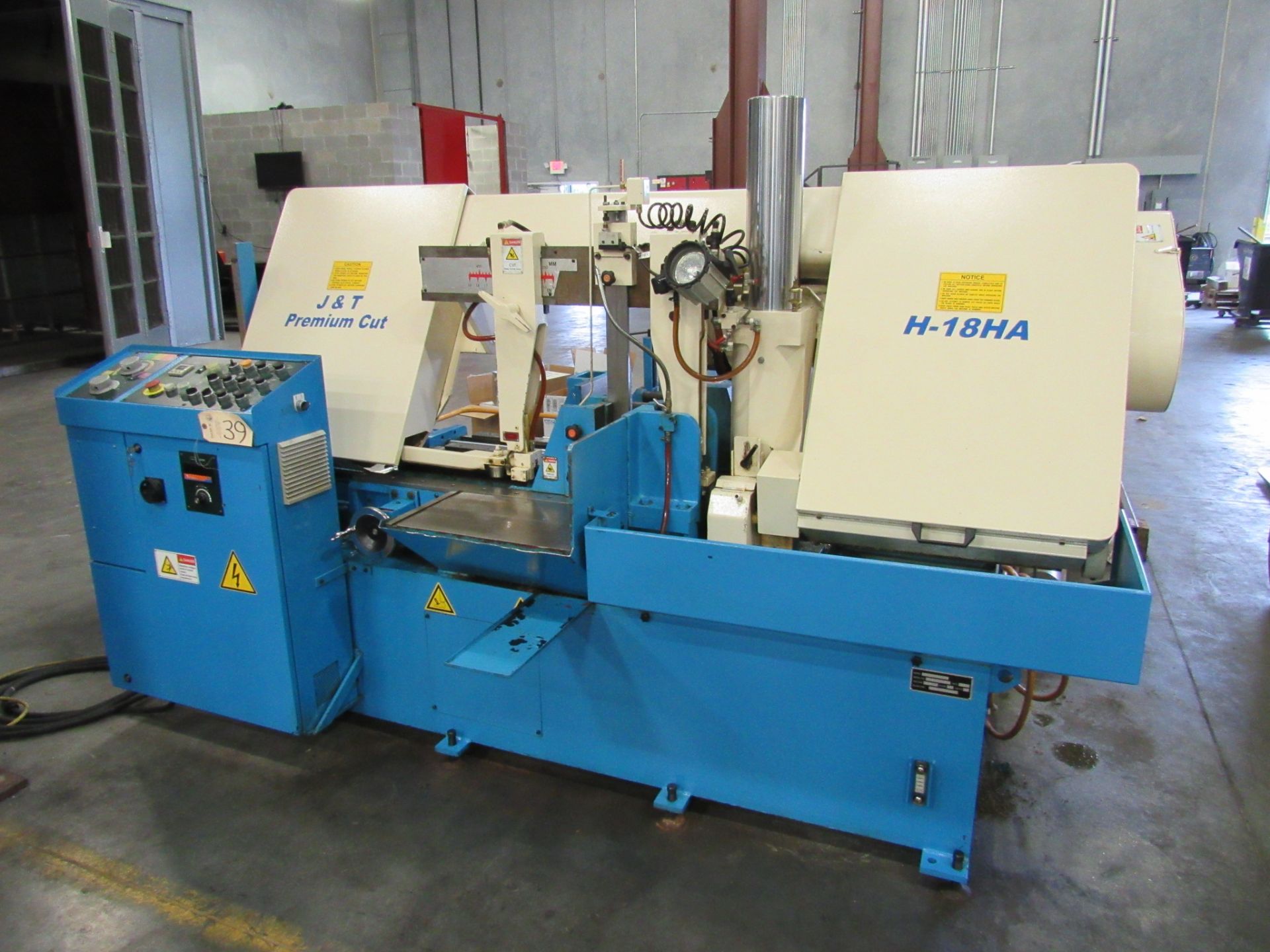 J & T H-18HA Premium Cut Fully Automatic Horizontal Bandsaw with Hydraulic Clamping, Variable Inch/ - Image 2 of 7