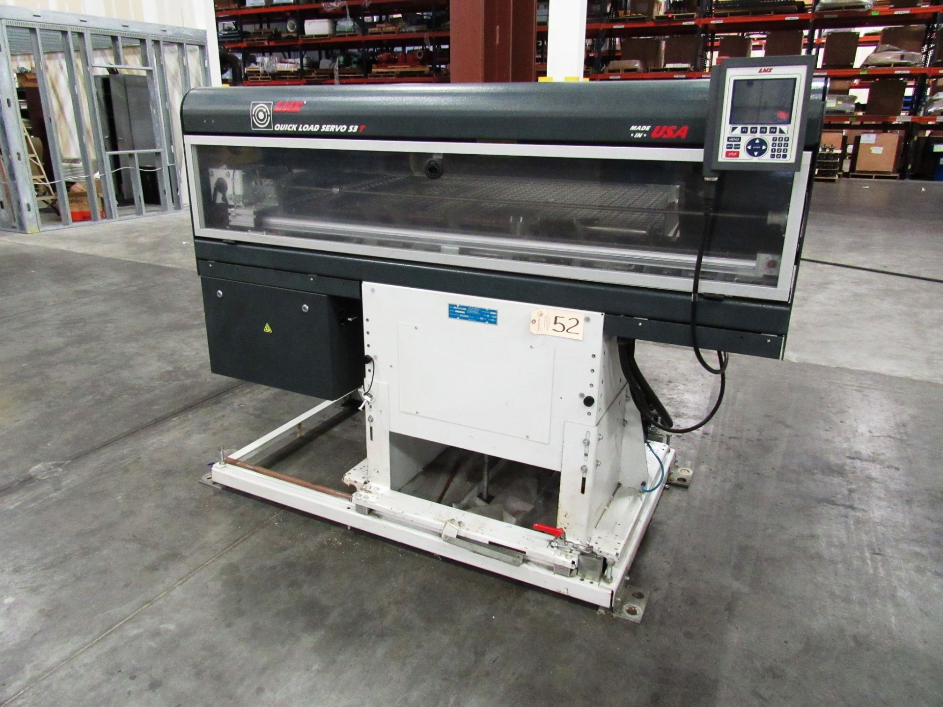 LNS Quick Load Servo S3T Magazine Bar Feeder with LNS Readout, sn:18002100325