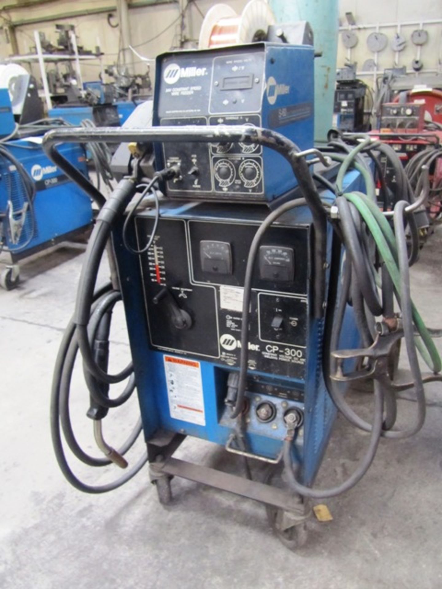 Miller CP-300 Portable Mig Welder with Miller S-60 24V Constant Speed Wire Feeder, sn:KD365891