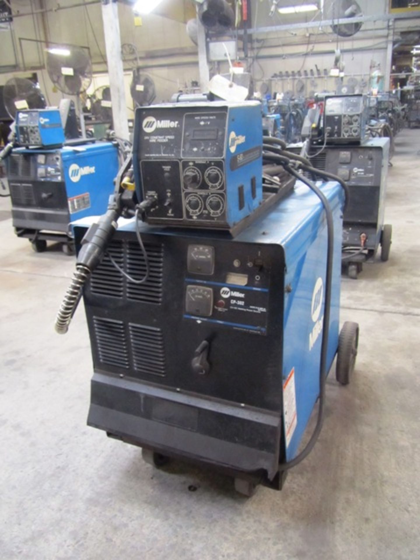 Miller CP-302 Portable Mig Welder with Miller S-60 24V Constant Speed Wire Feeder, sn:KJ186104