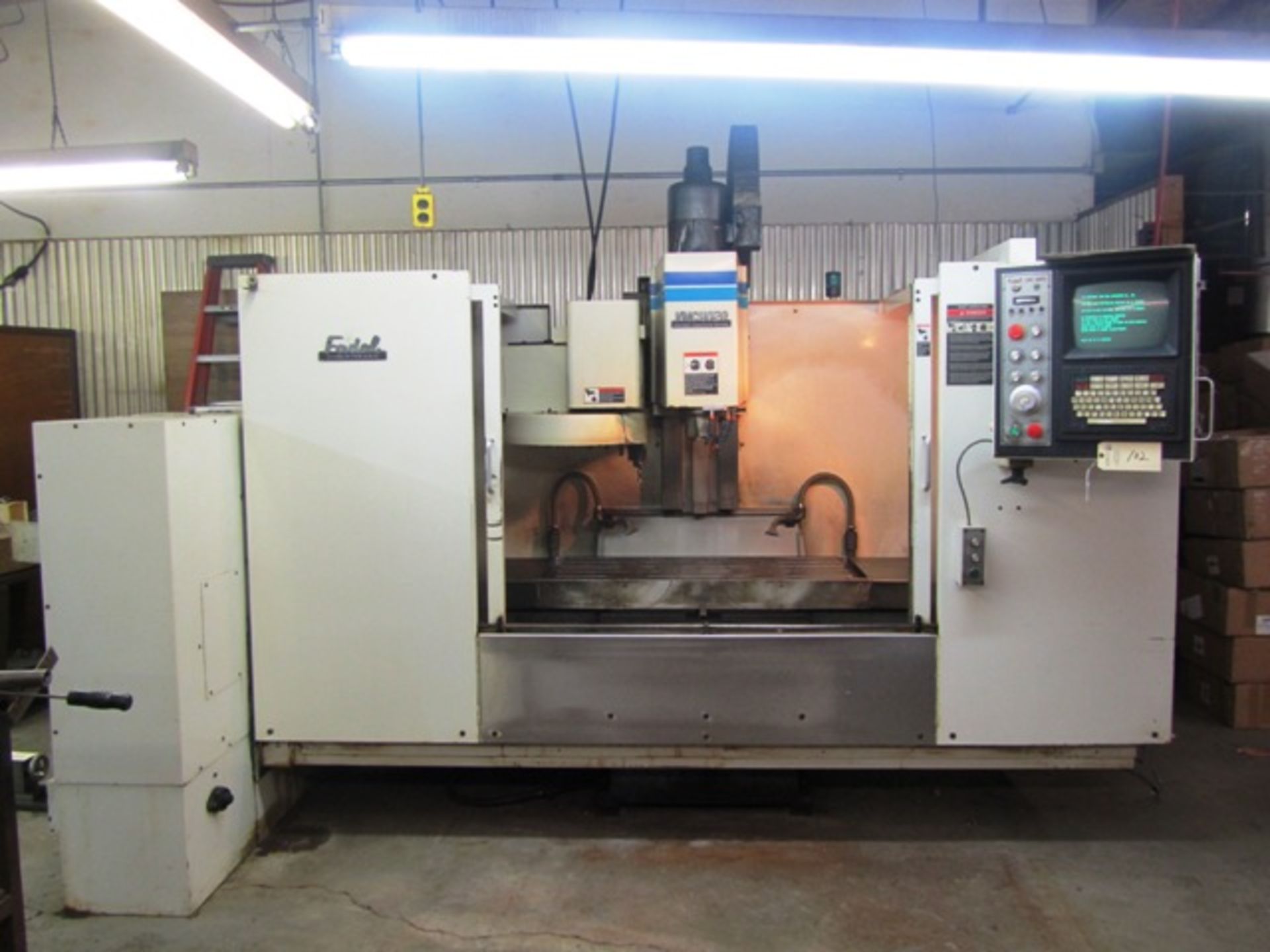 Fadal 4020 4-Axis CNC Vertical Machining Center with 48'' x 20'' Table, #40 Taper Spindle, 40'' X-