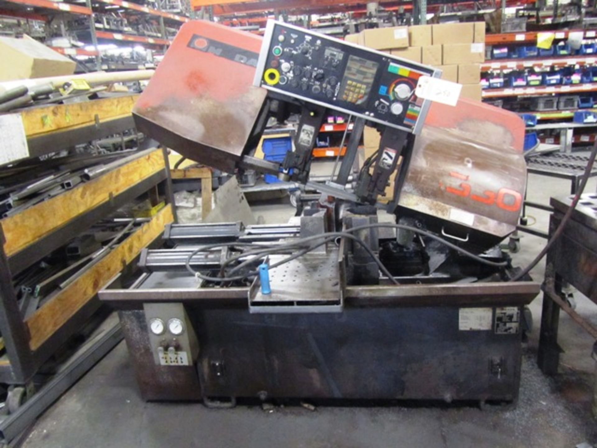 Amada HFA330 Automatic Horizontal Bandsaw with Approx 13'' x 13'' Capacity, Chip Auger, Coolant