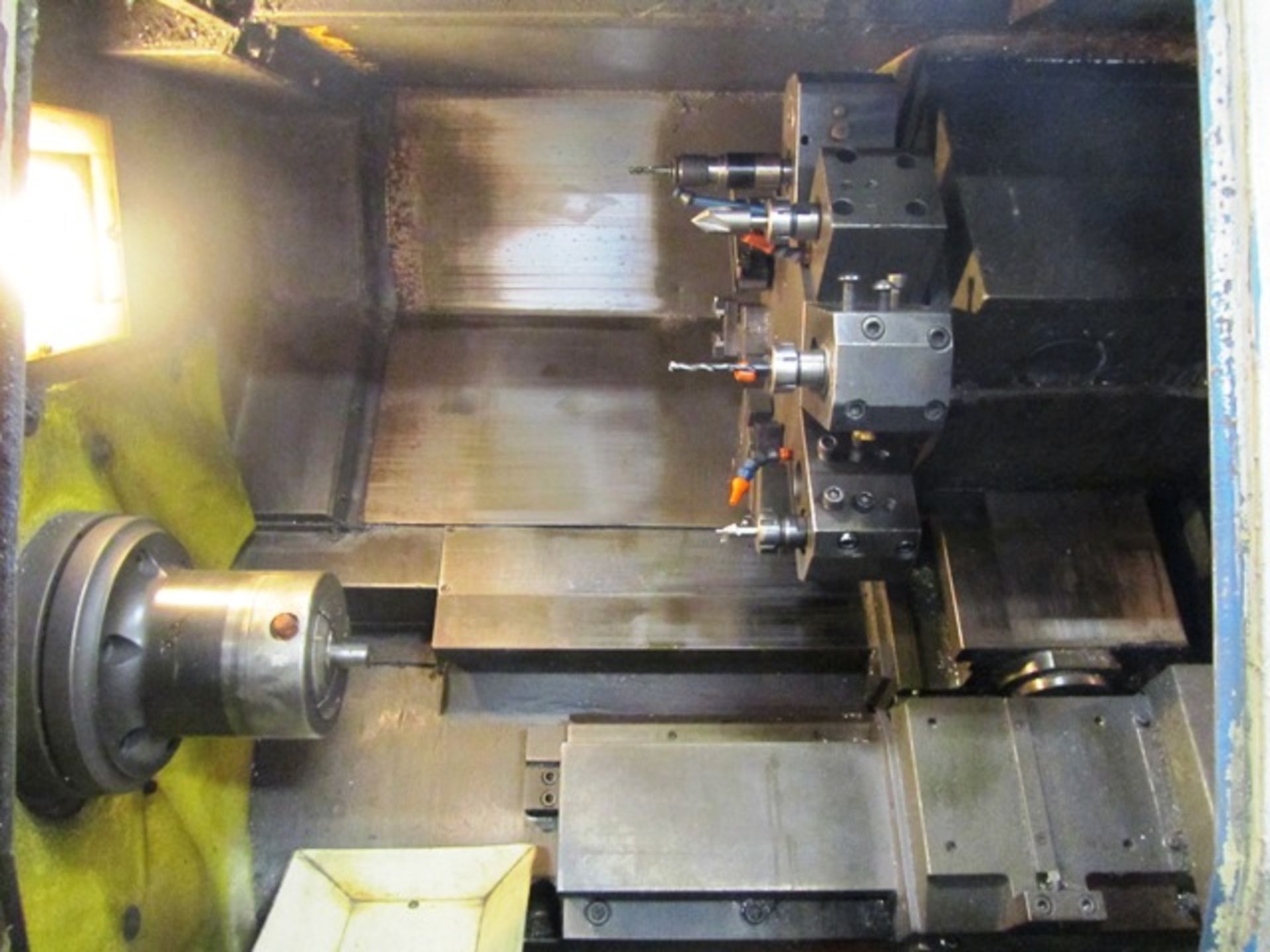 Miyano Model JNC-60 2-Axis CNC Chucker with 8 Position Turret, Manual Barfeeder, Collet Chuck, Fanuc - Image 4 of 4