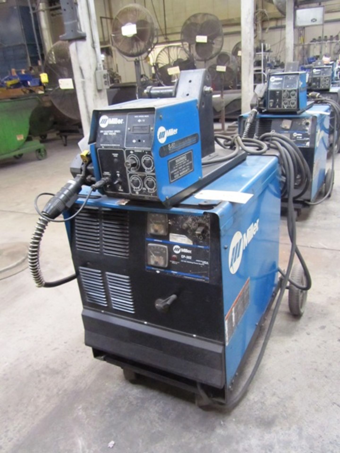 Miller CP-302 Portable Mig Welder with Miller S-60 24V Constant Speed Wire Feeder, sn:LF360829C