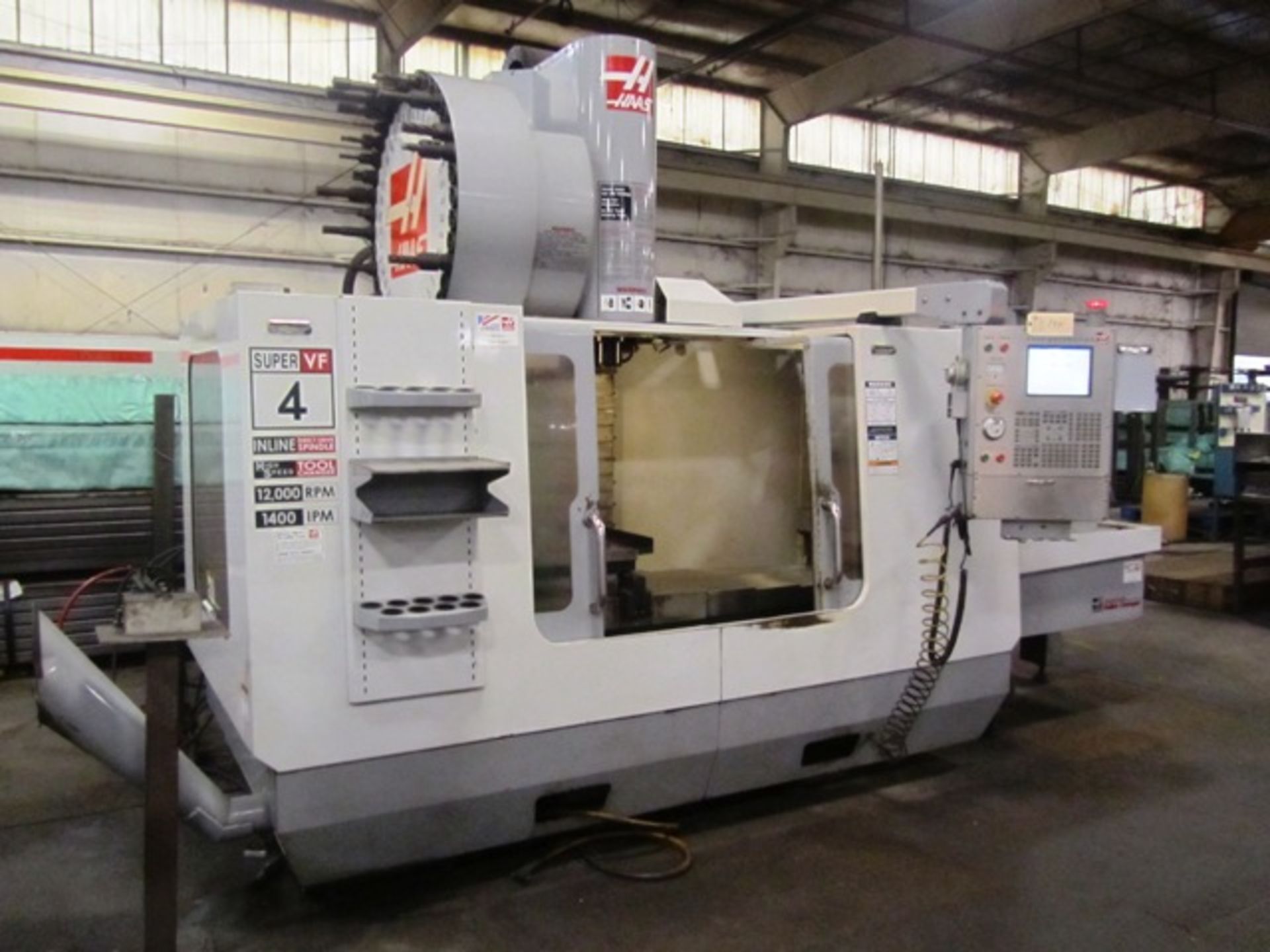 Haas Super VF4SS APC CNC Vertical Machining Center with 19'' x 46'' Table, Automatic Pallet Changer, - Image 4 of 6