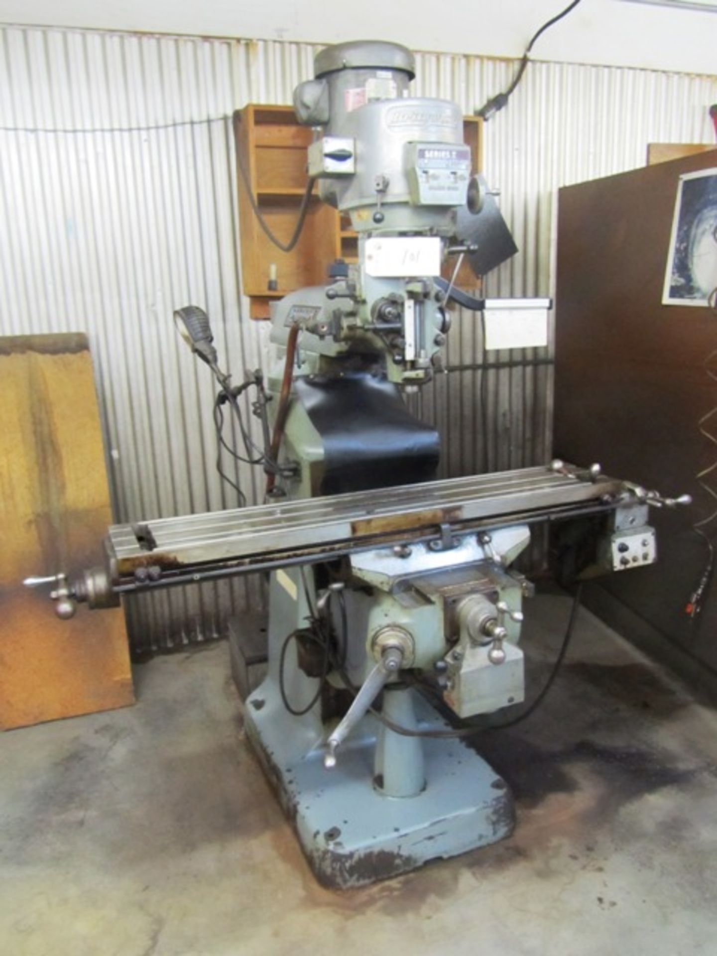 Bridgeport Vertical Milling Machine with 9'' x 48'' Powerfeed Table, R8 Taper, Spindle Speeds to