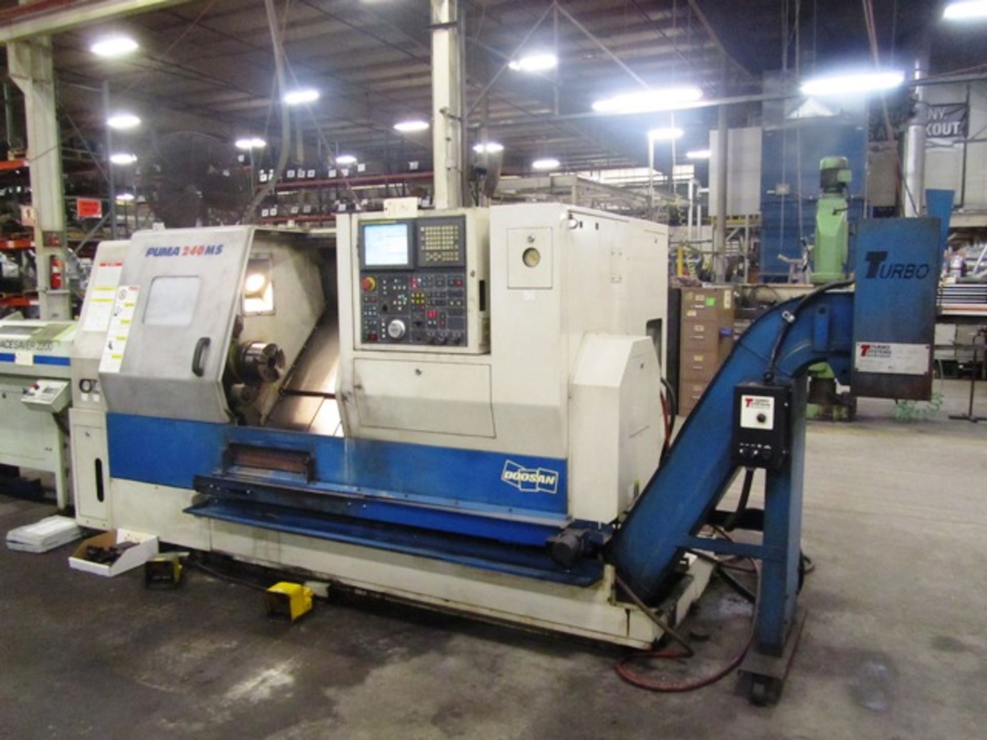 Doosan Puma 240MS CNC Turning Center with Sub-Spindle, Milling, C-Axis, 21.65'' Swing, 8'' - Image 3 of 4