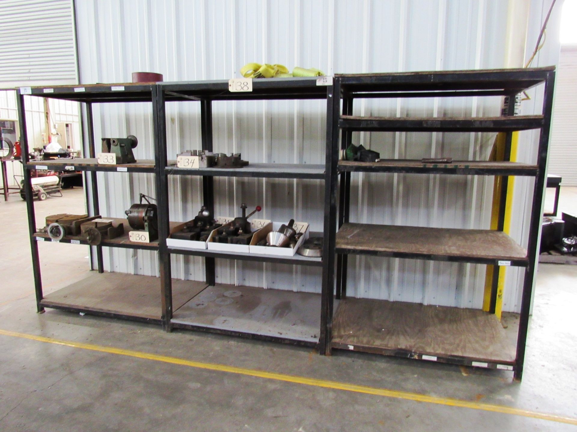 (3) Steel Shelves
