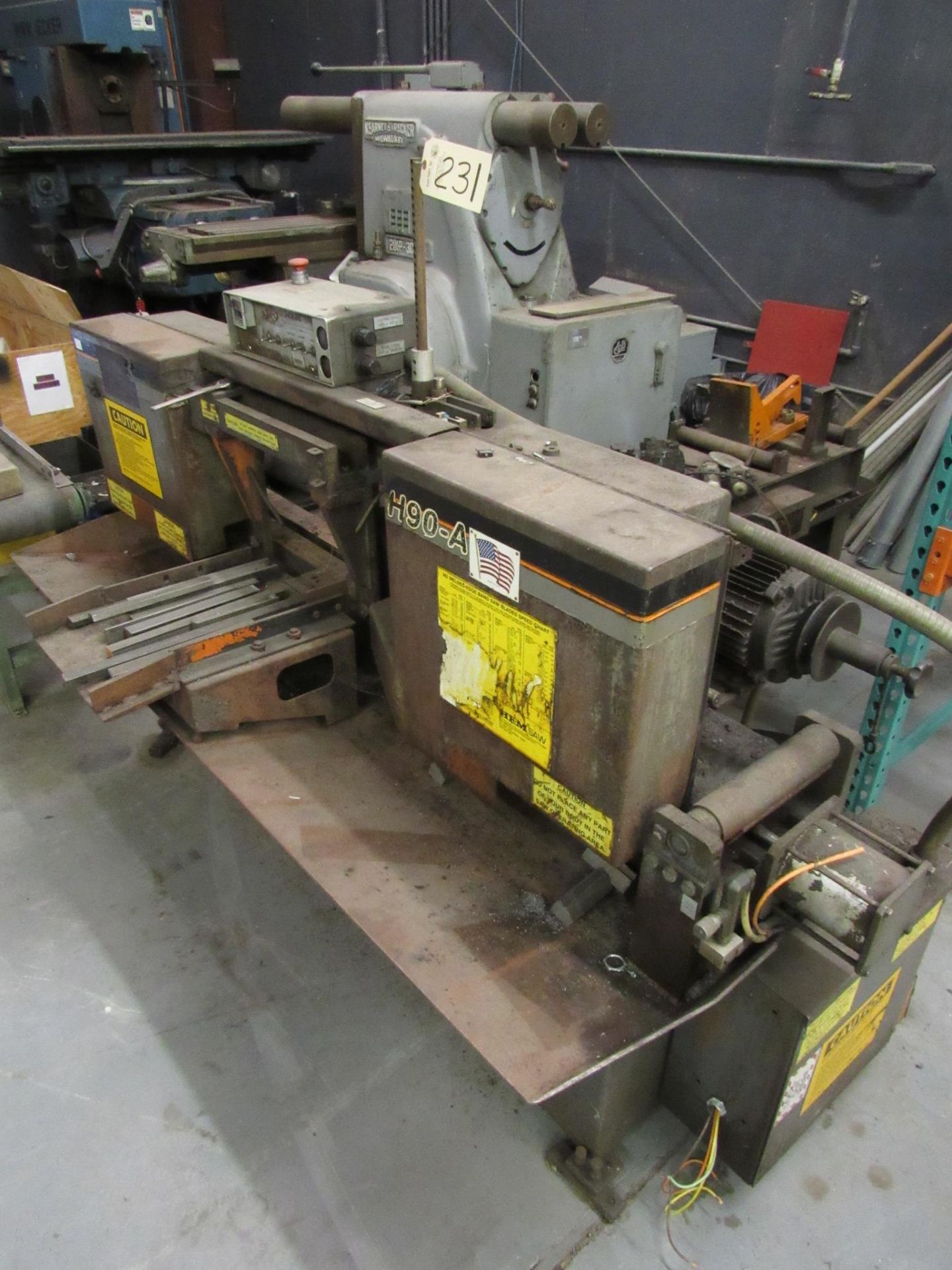 Hem H90-A Bandsaw, sn:746900 (non-running) **located - 4225 Highway 90 East, Broussard, LA 70518** - Image 2 of 4
