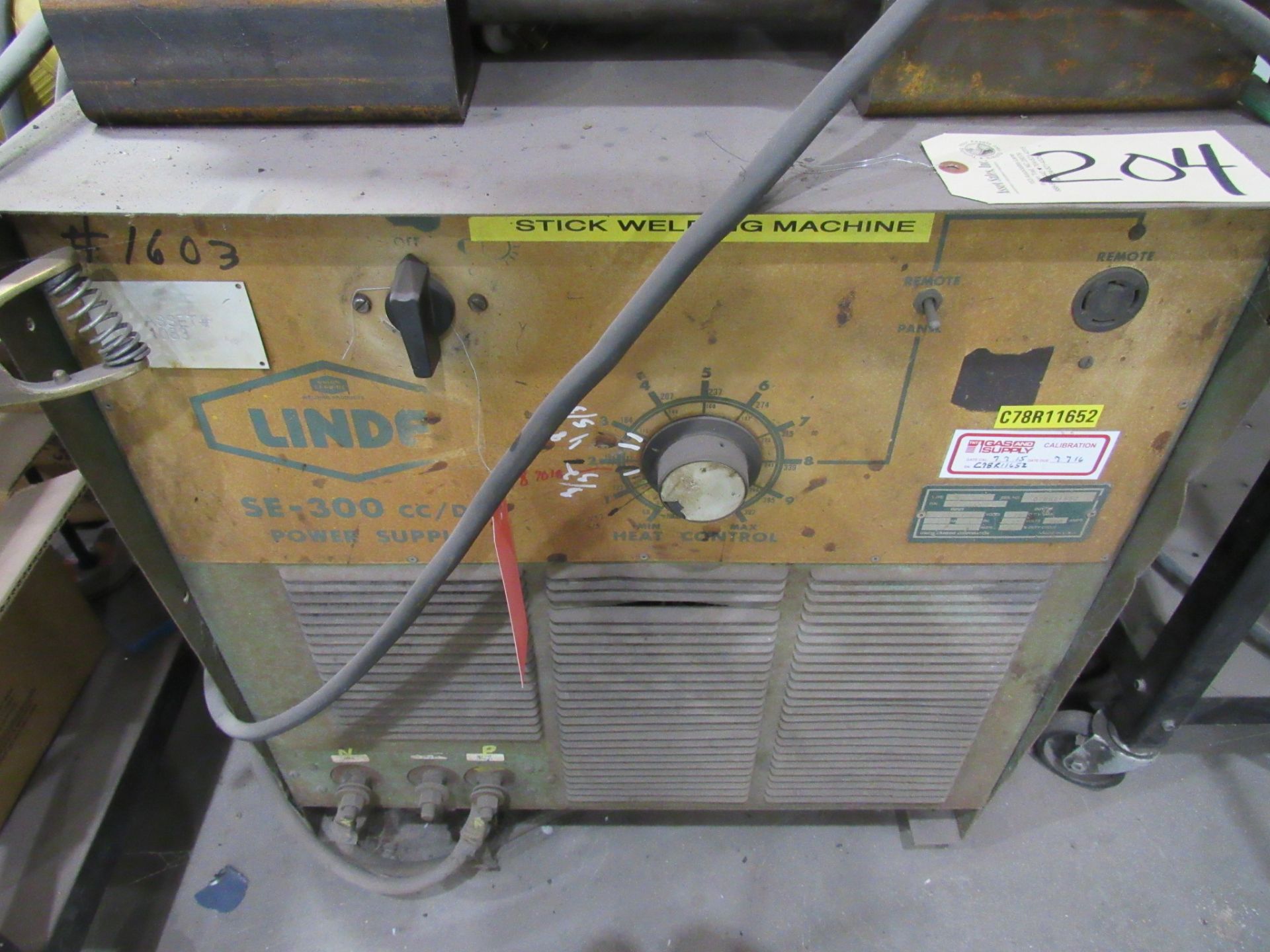 *Miller Delta Fab Mig Welder, sn:MC340169C with Miller 24A Wire Feeder, sn:MC290325V, *Linde SE- - Image 10 of 17