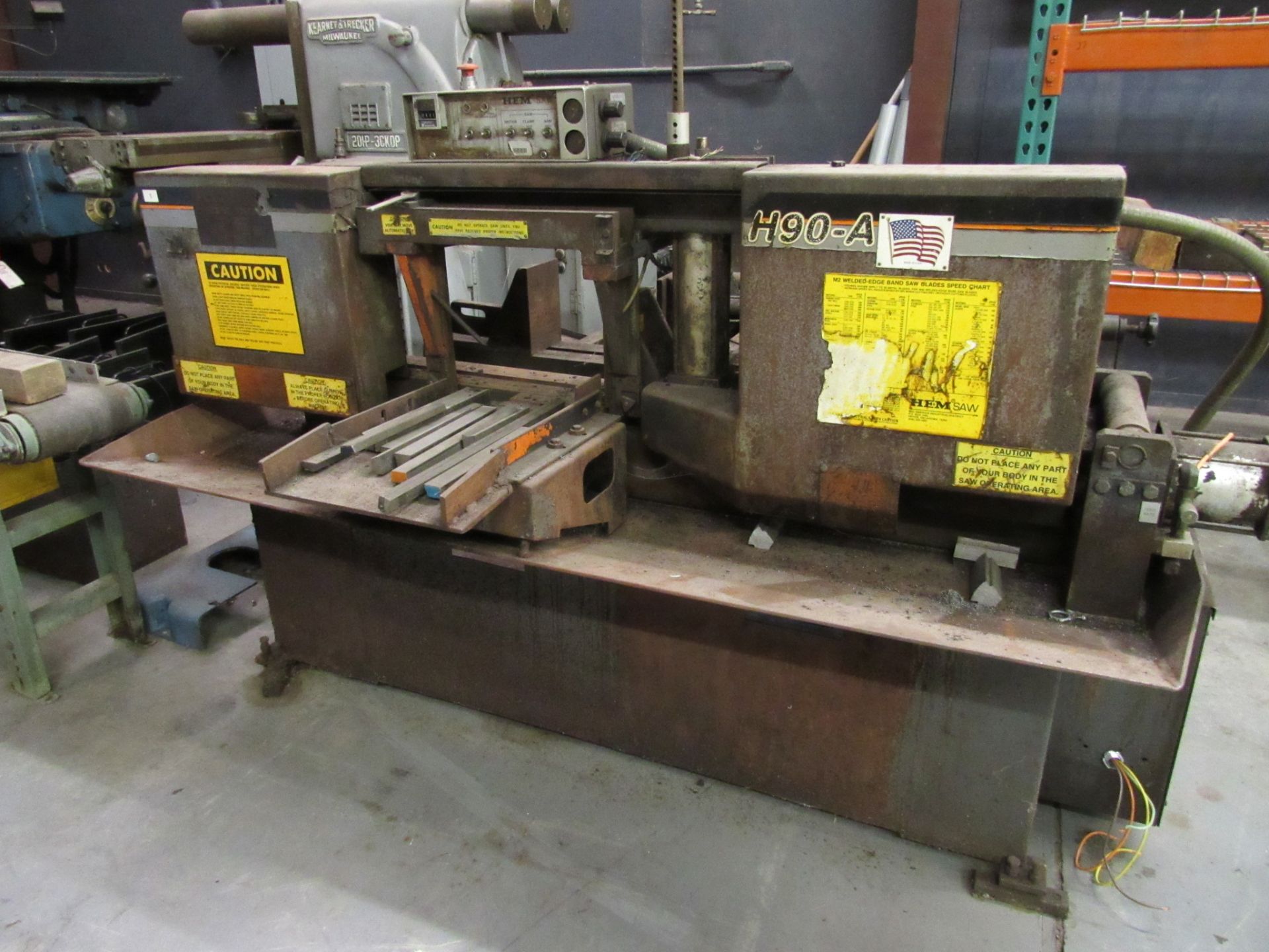 Hem H90-A Bandsaw, sn:746900 (non-running) **located - 4225 Highway 90 East, Broussard, LA 70518**