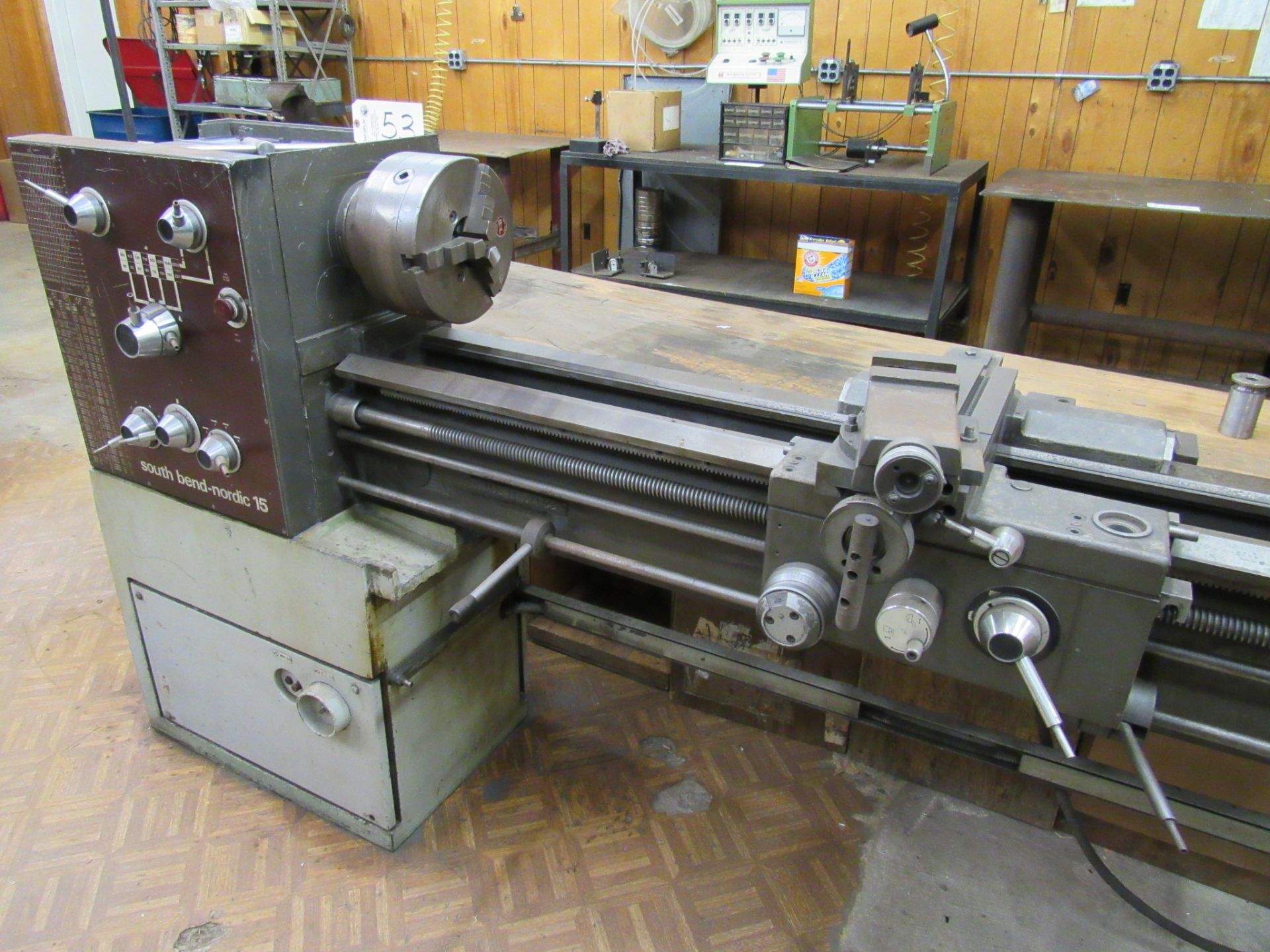 South Bend-Nordic 15'' x 70'' Engine Lathe with 10'' 3-Jaw Chuck, 2'' Spindle Bore, Taper, Speeds to - Image 3 of 6