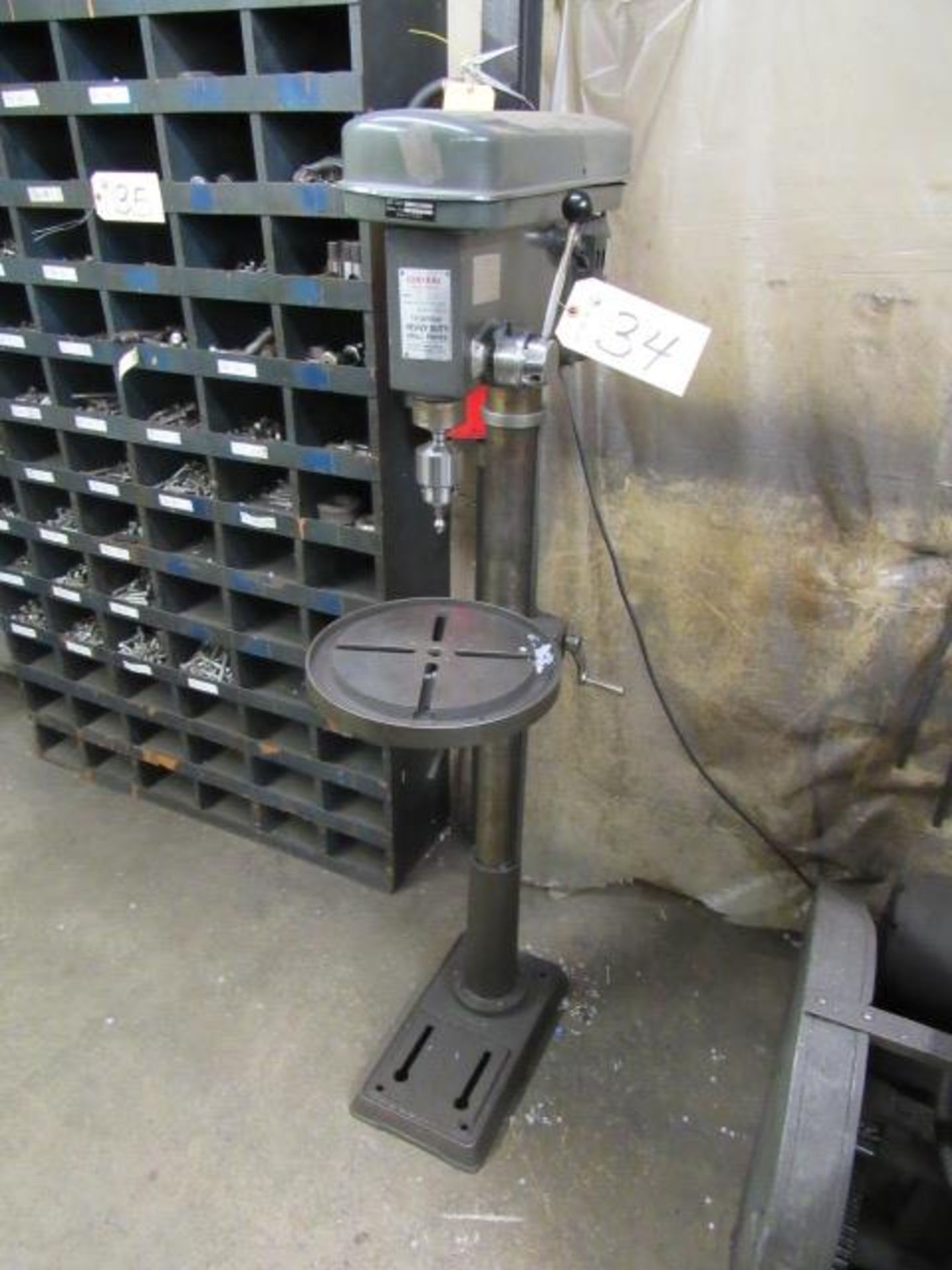 Central Machinery C117-F 16-Speed Press with 16'' Throat, #2 Spindle, sn:149973