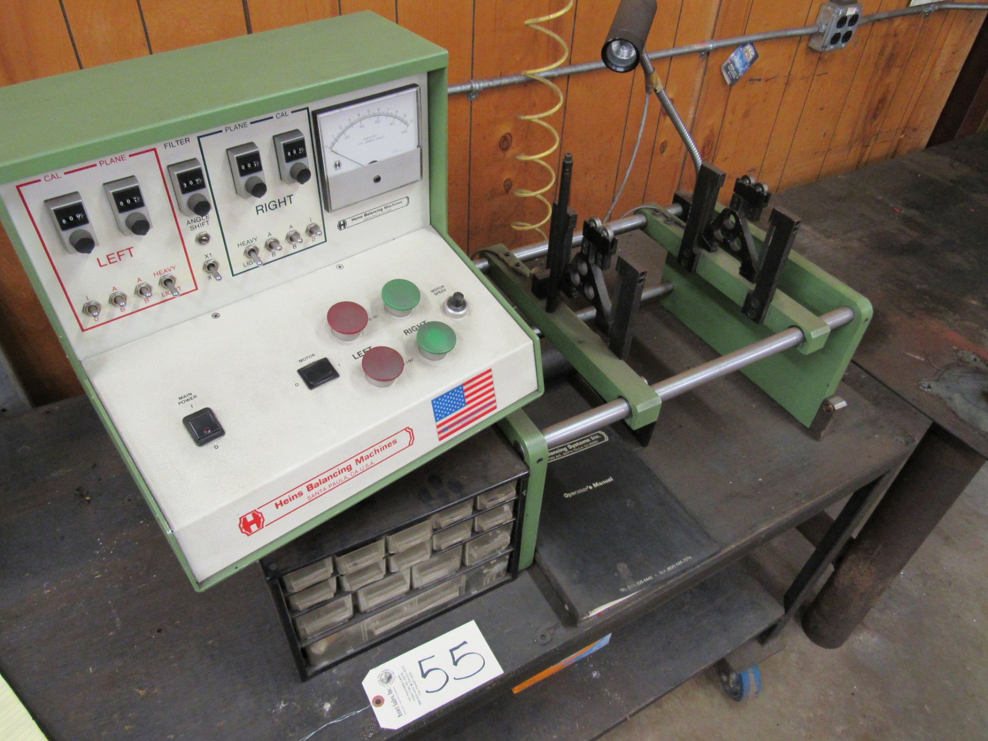 Heins TC-3 Turbo Pac Armature Balancing Machine with B-25 Frame, TC-3 Balancing Amplifier, 10/100 - Image 5 of 5