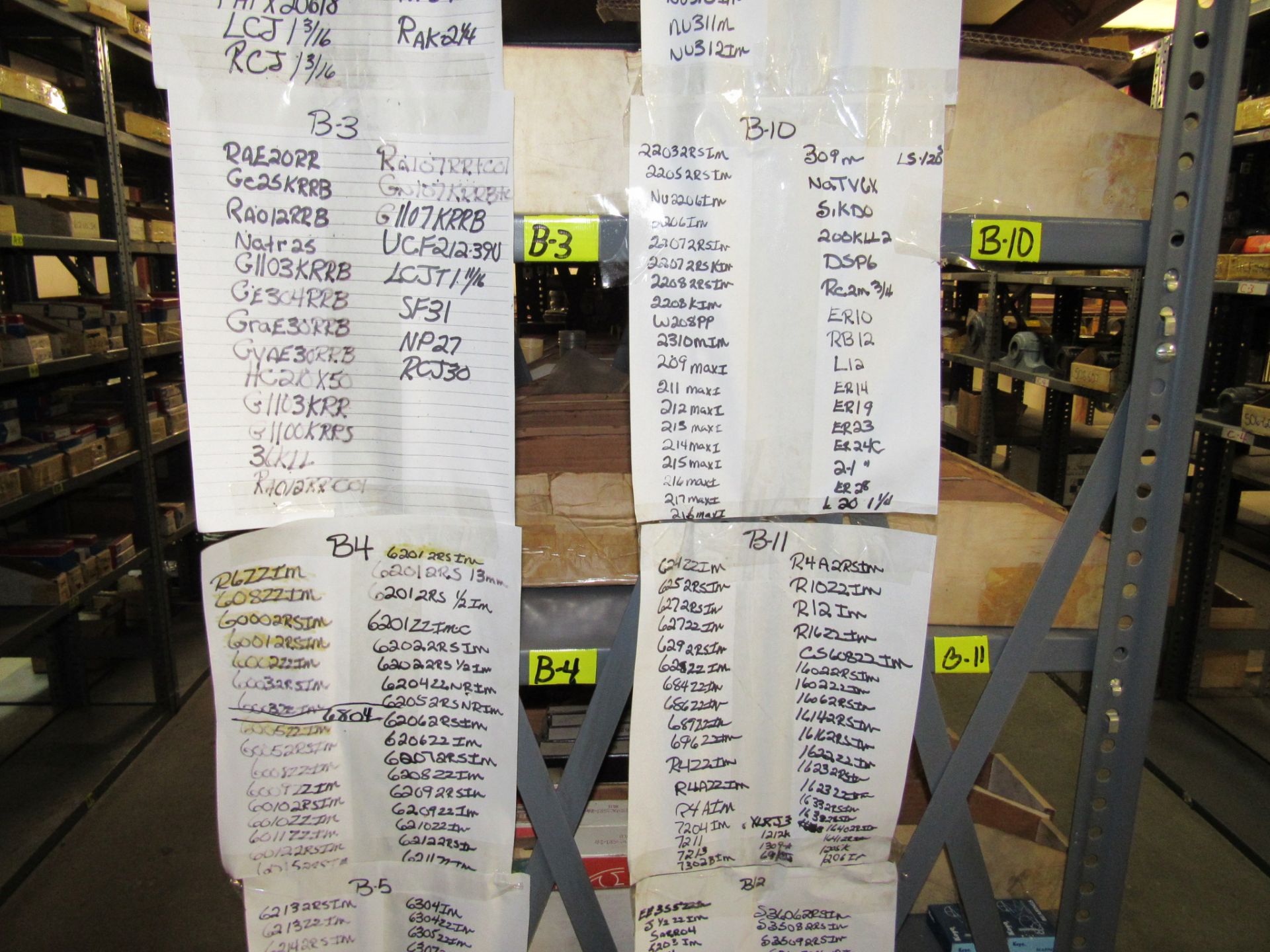 (10) Racks of Indexed Bearings -see photos - Image 3 of 8