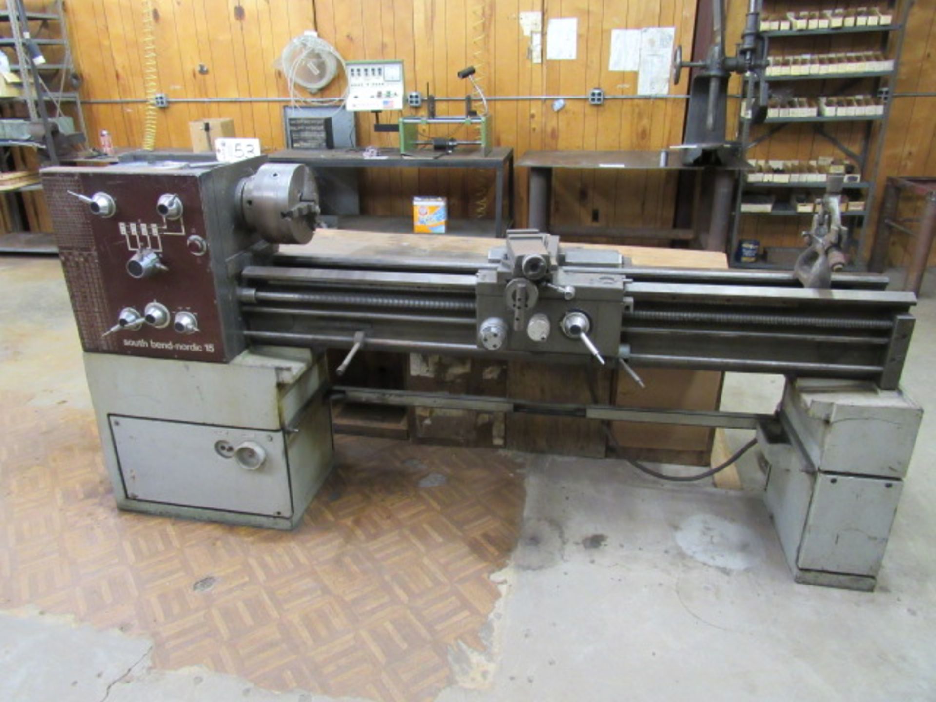 South Bend-Nordic 15'' x 70'' Engine Lathe with 10'' 3-Jaw Chuck, 2'' Spindle Bore, Taper, Speeds to