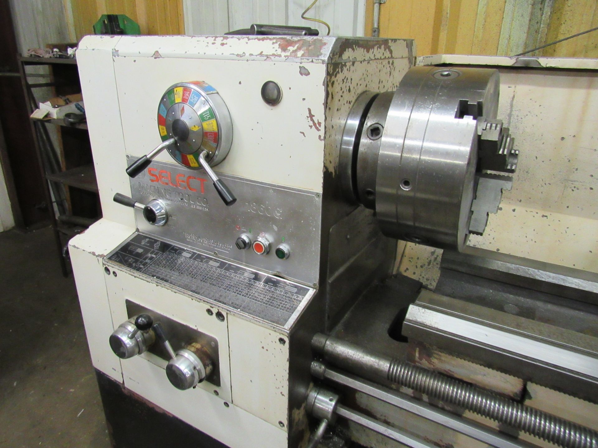 Select Model 1860G 19'' x 62'' Engine Lathe with 12'' Diameter 3-Jaw Chuck, 3'' Spindle Bore, - Image 5 of 6