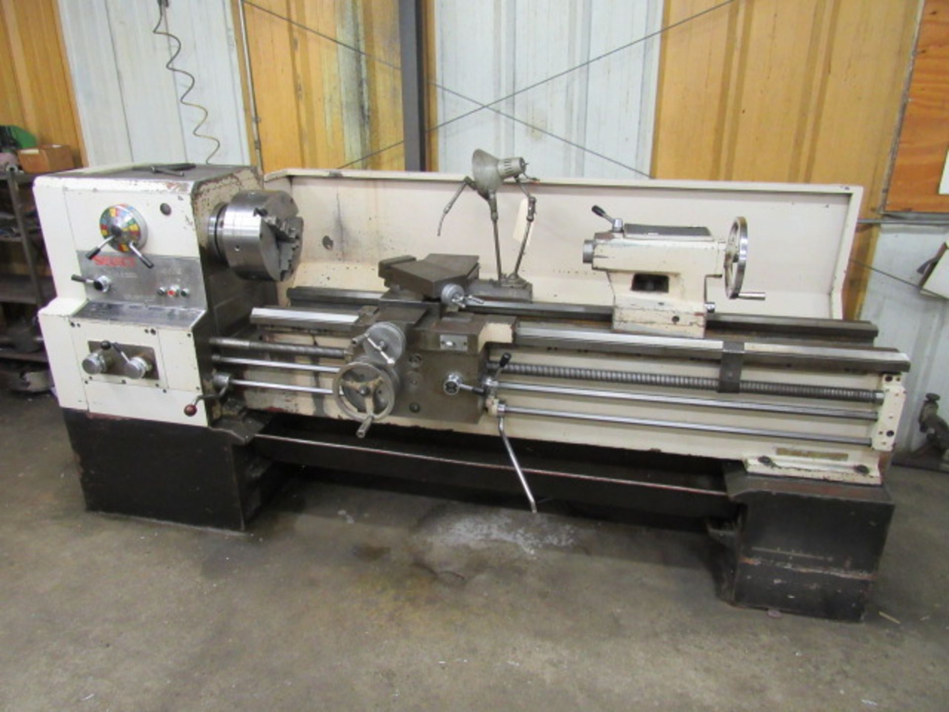 Select Model 1860G 19'' x 62'' Engine Lathe with 12'' Diameter 3-Jaw Chuck, 3'' Spindle Bore,