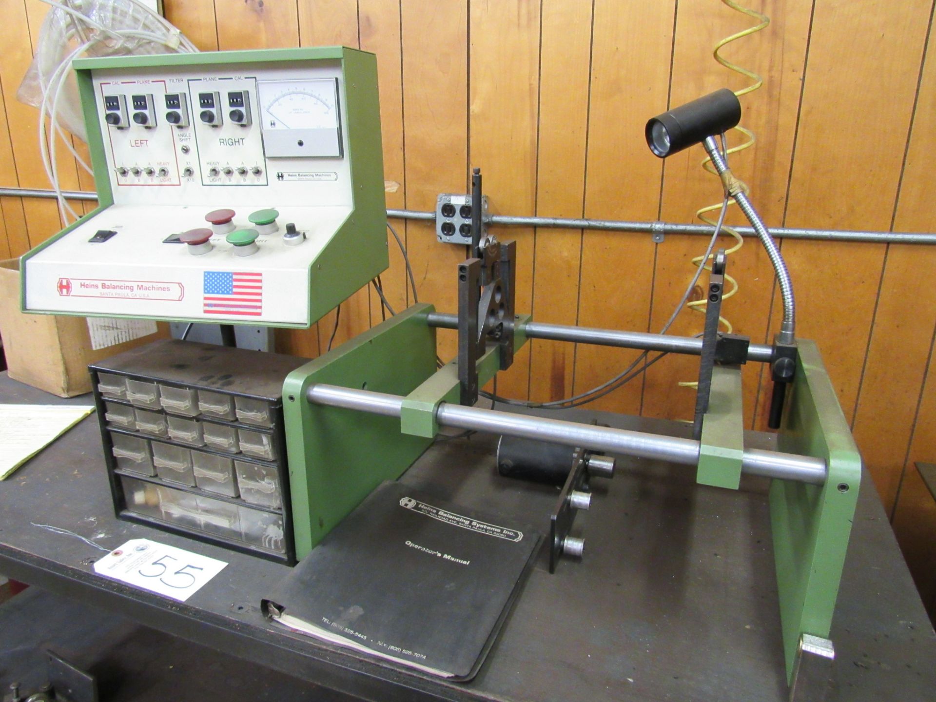 Heins TC-3 Turbo Pac Armature Balancing Machine with B-25 Frame, TC-3 Balancing Amplifier, 10/100 - Image 4 of 5