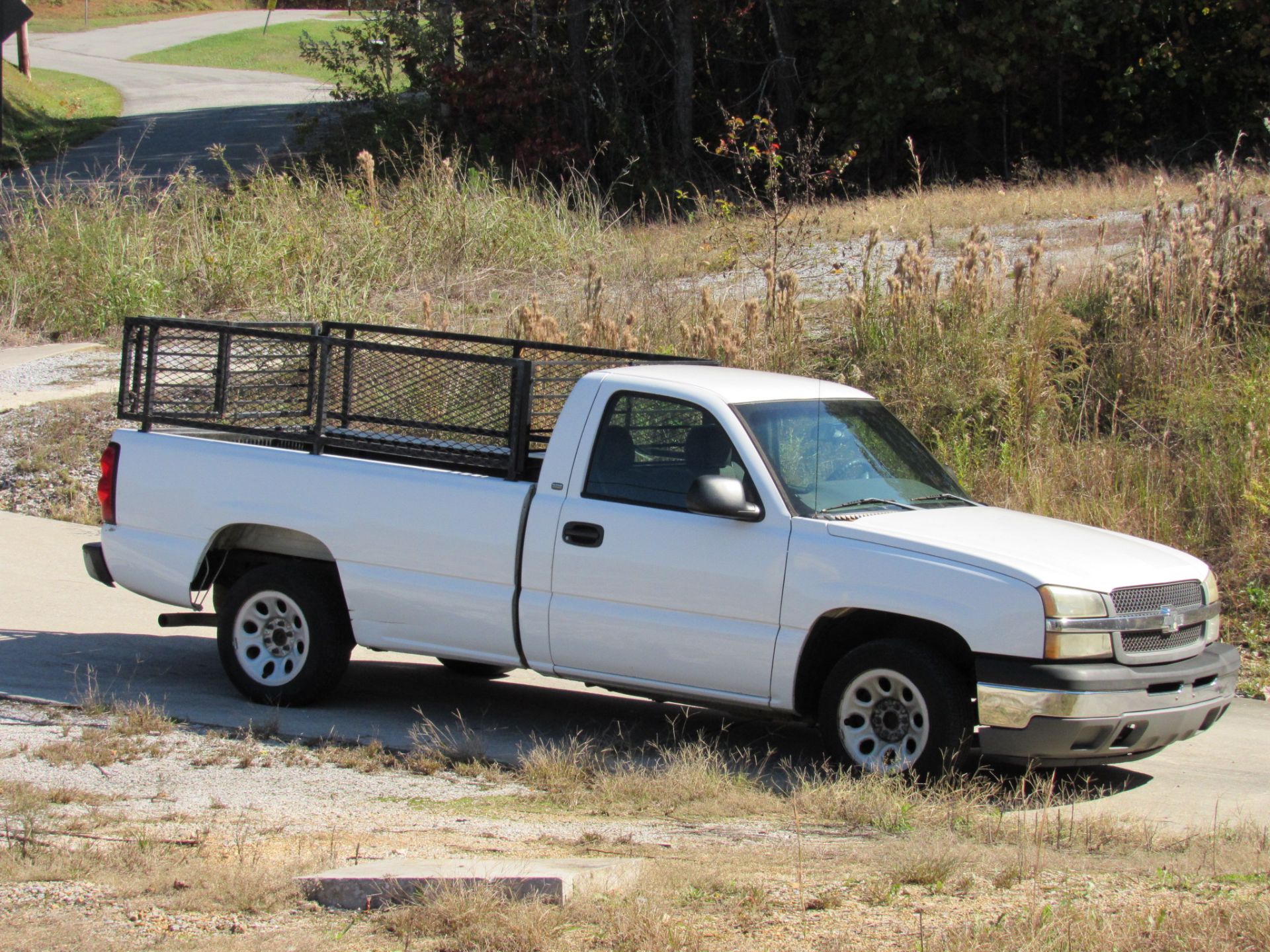 Chevrolet Silverado C150 Pick Up Truck with Work Safety Cage in Bed, vin:1GCEC14X152311849, mfg.