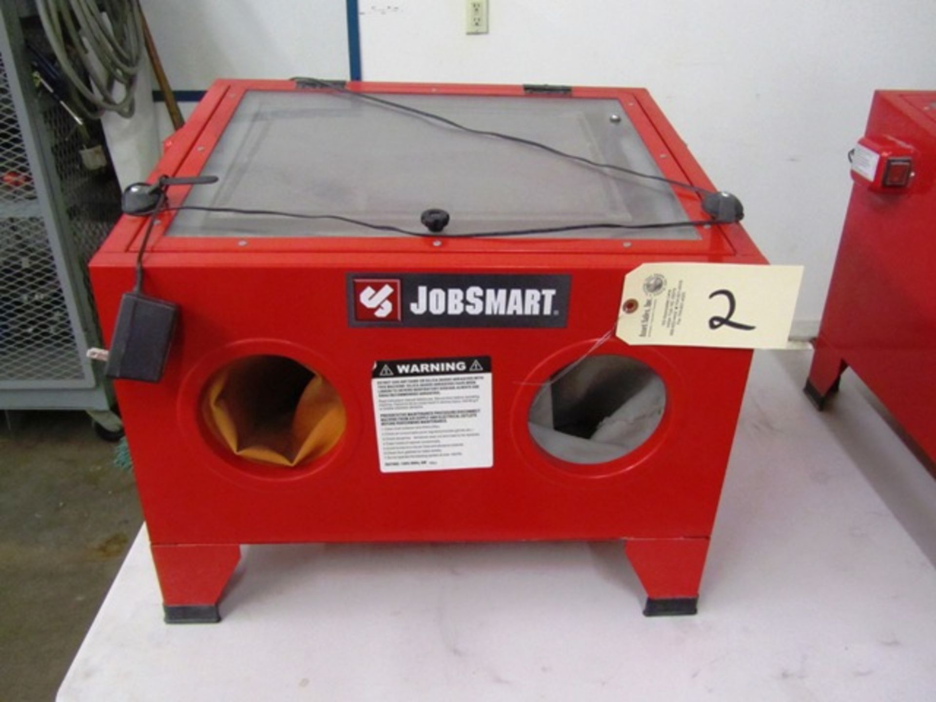 Jobsmart 2-Hole Bench Type Blast Cabinet