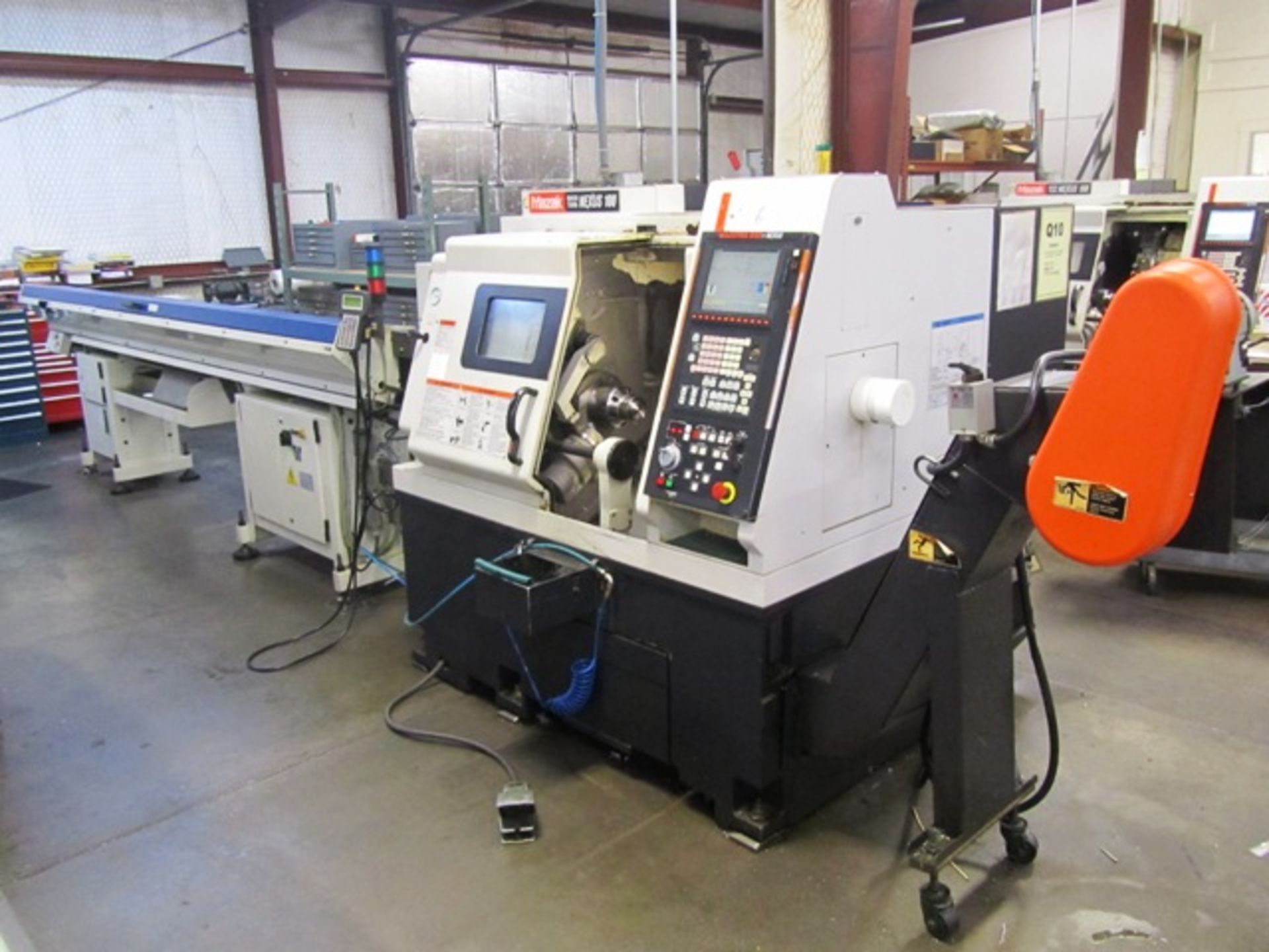 Mazak QT Nexus 100 CNC Turning Center with IEMCA Boss Magazine Barfeeder