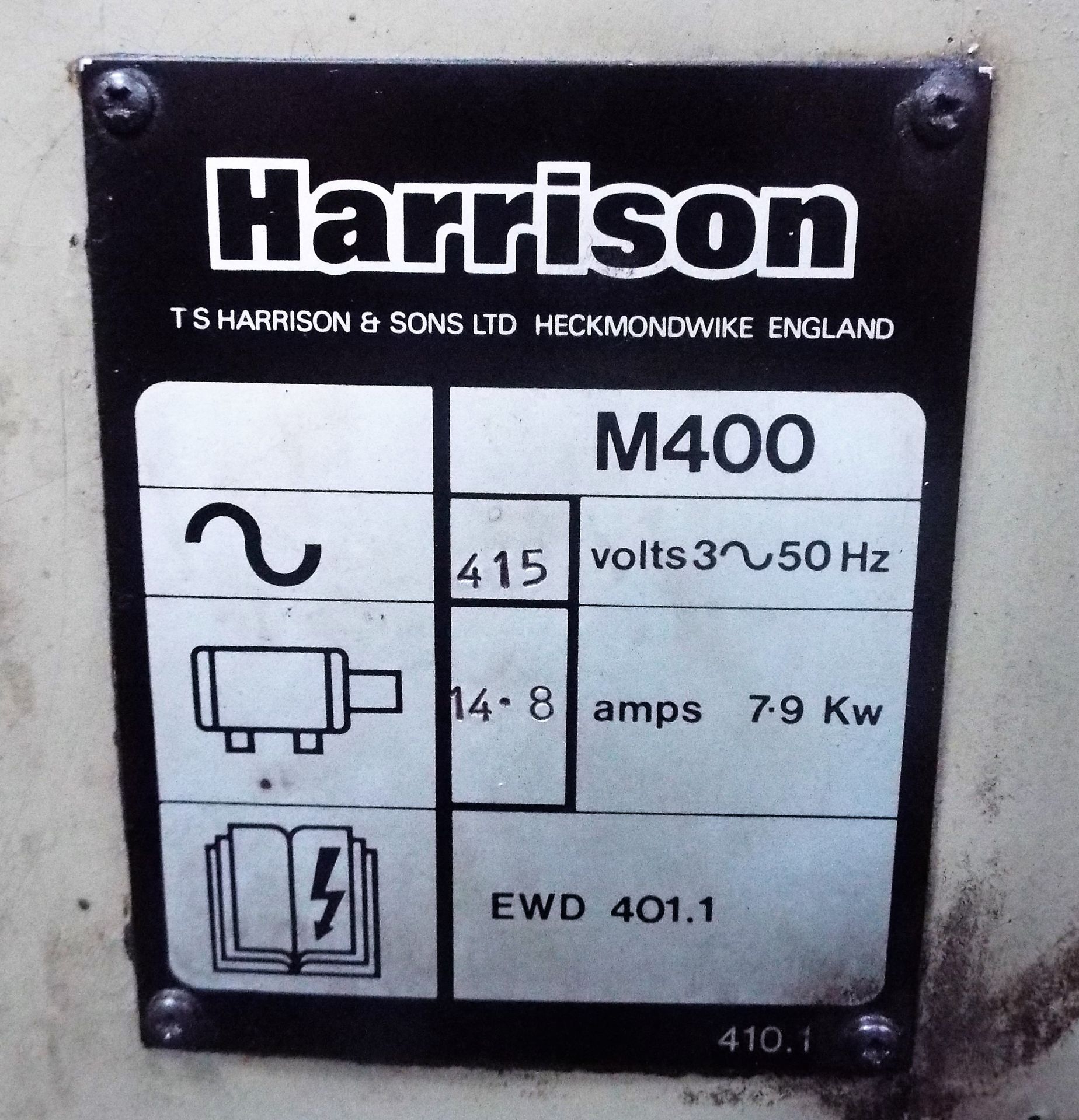 Harrison M400 Centre Lathe - Image 4 of 8