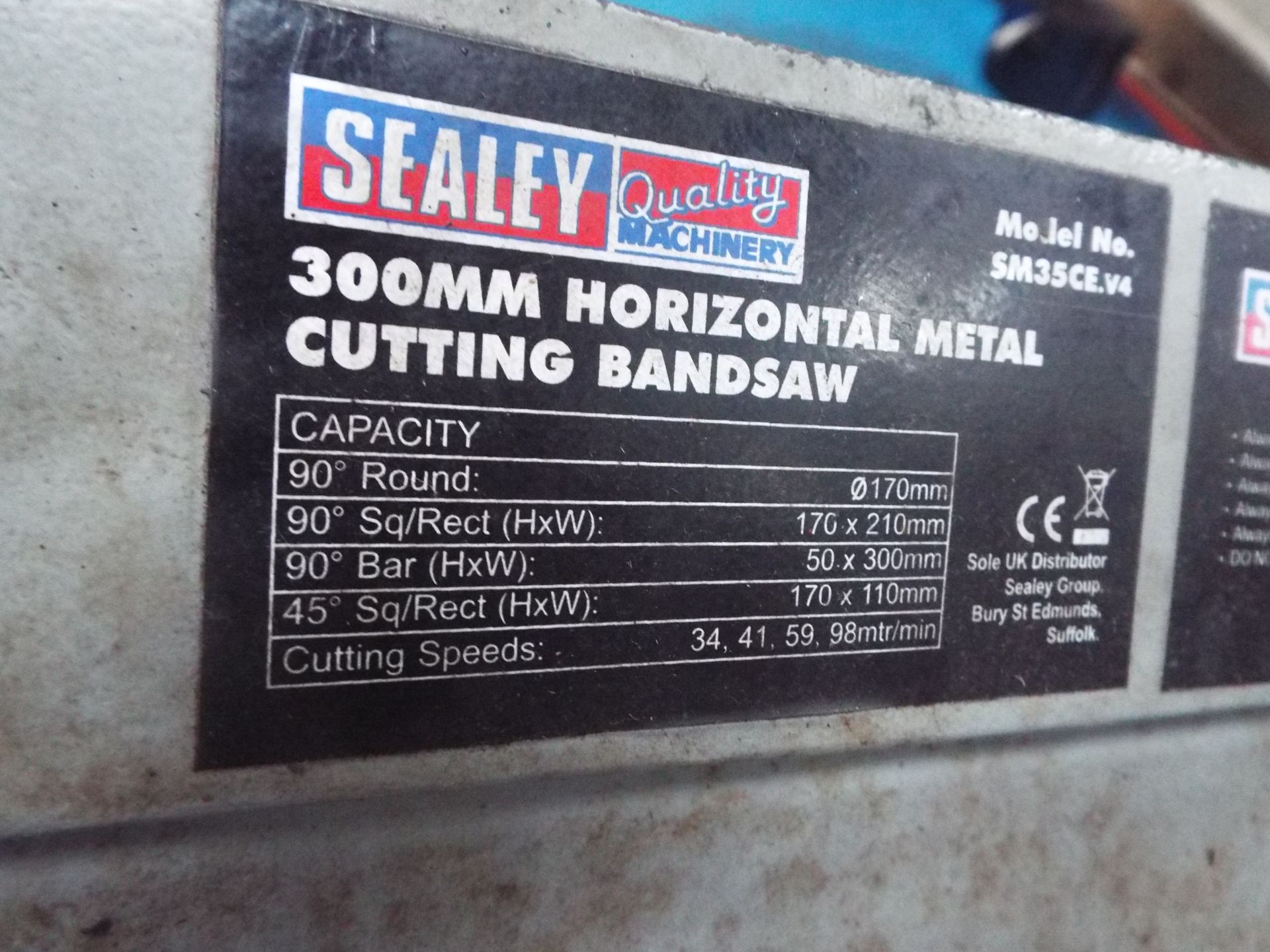 Sealey Workshop Portable Metal Cutting Bandsaw. - Image 2 of 7