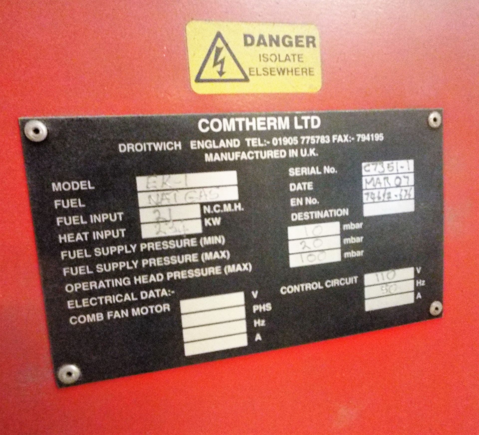 The Complete Contents Of A Powder Coating Line Featuring On Line Pre-Treatment. - Image 43 of 50