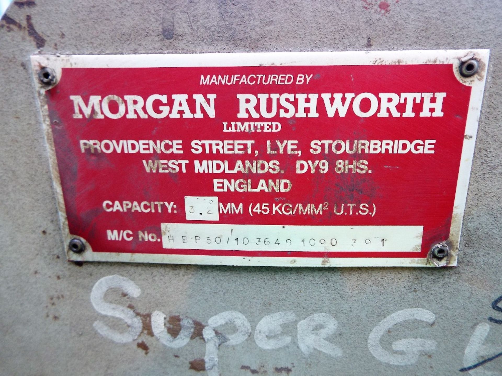 Morgan Rushworth Hydraulic Box & Pan Folder - Image 3 of 7